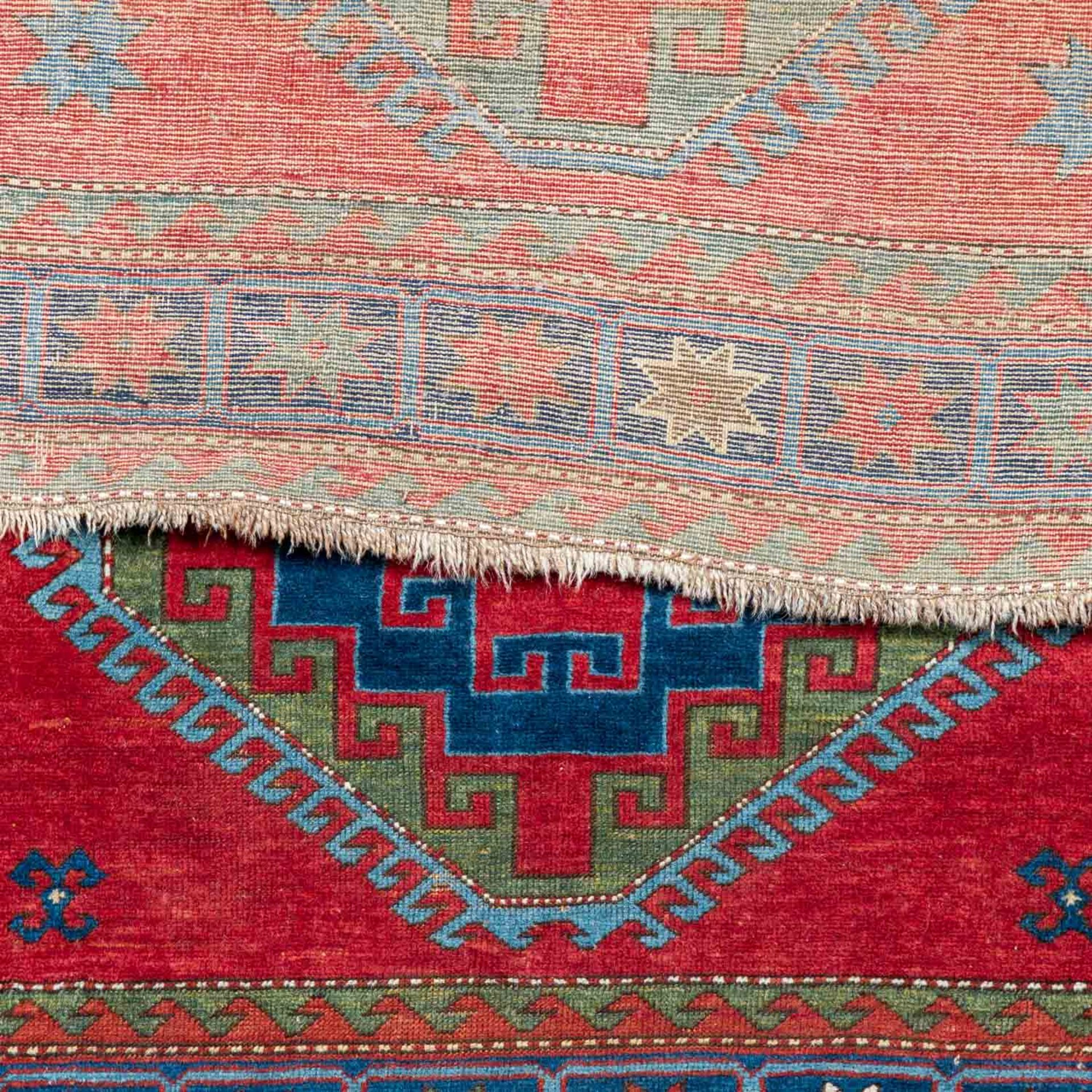 Orientteppich. KASAK alt/RUSSLAND, um 1900, 202x141 cm. - Image 3 of 4