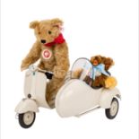 STEIFF Roller-Set mit zwei Teddys, limitierte Edition von 2005,