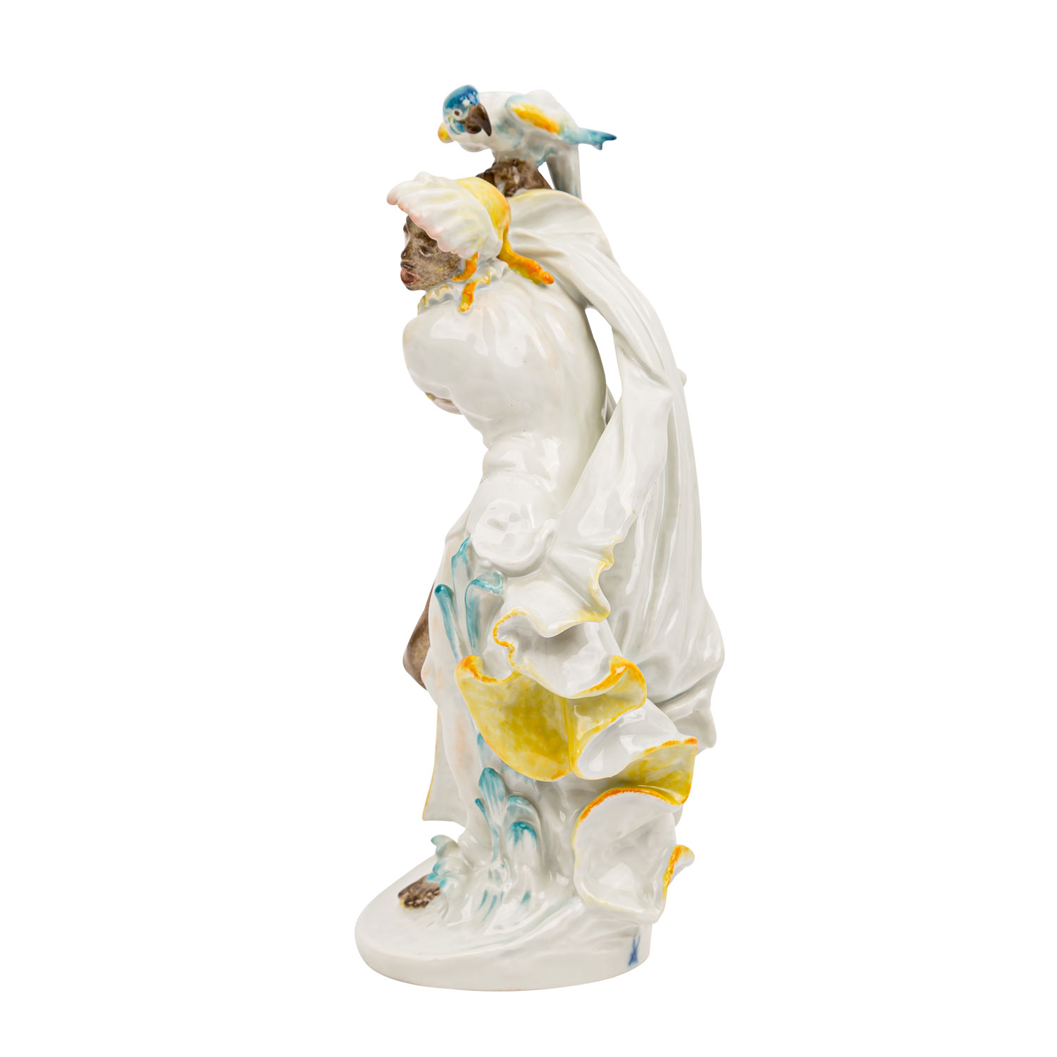 MEISSEN Figurengruppe „Stehender Mohr mit Papagei“, 20. Jh. - Image 2 of 6