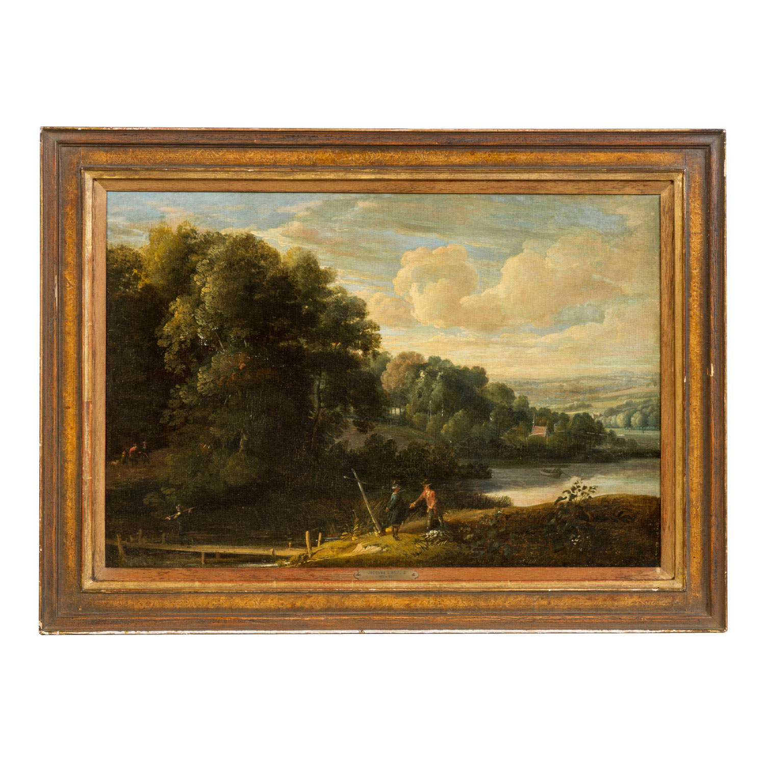 ARTHOIS, Jacques de, ATTRIBUIERT (1613-1686, Maler in Brüssel), "Wanderer in Flusslandschaft",am - Image 2 of 6