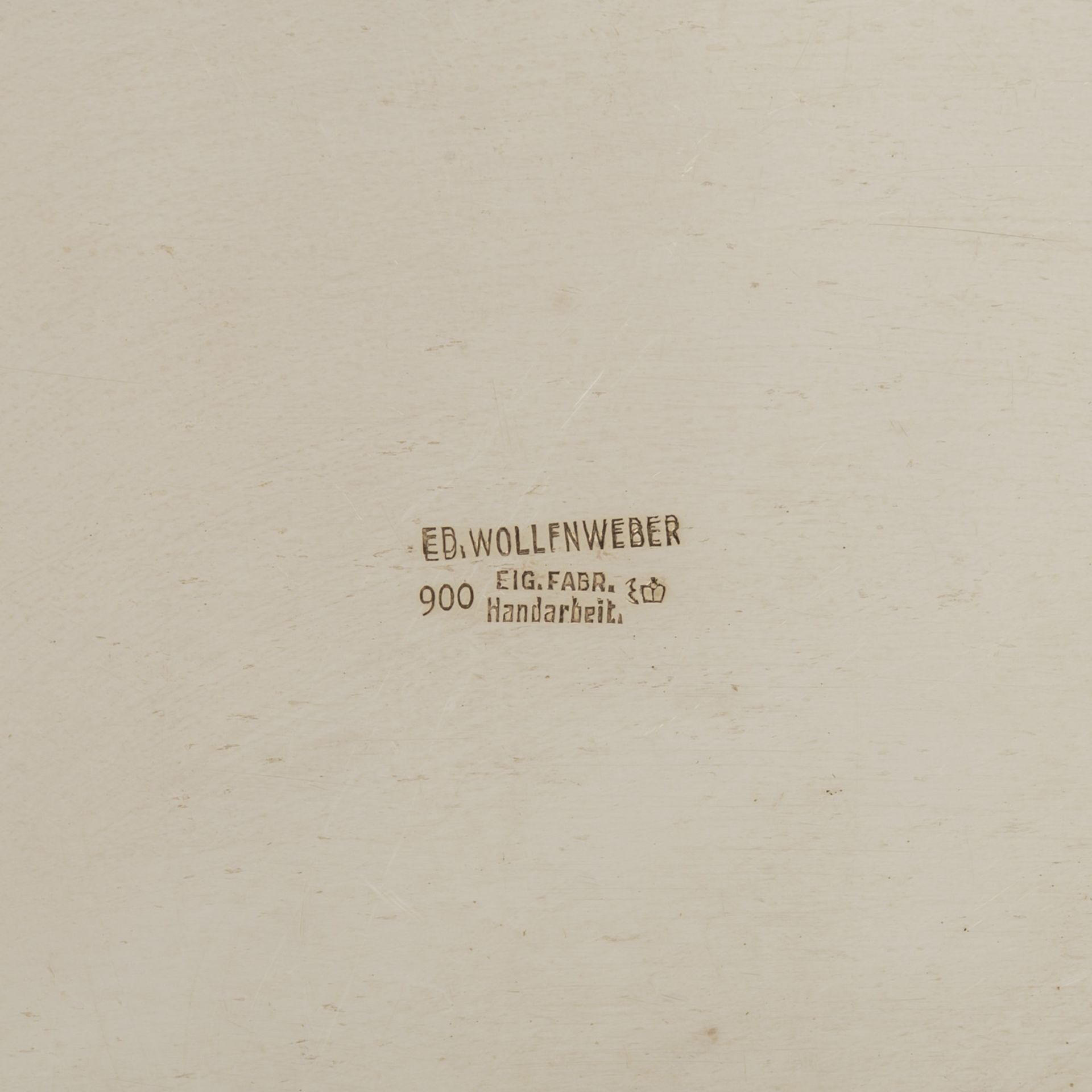 EDUARD WOLLENWEBER ovale Servierplatte, 20. Jh. - Bild 3 aus 3