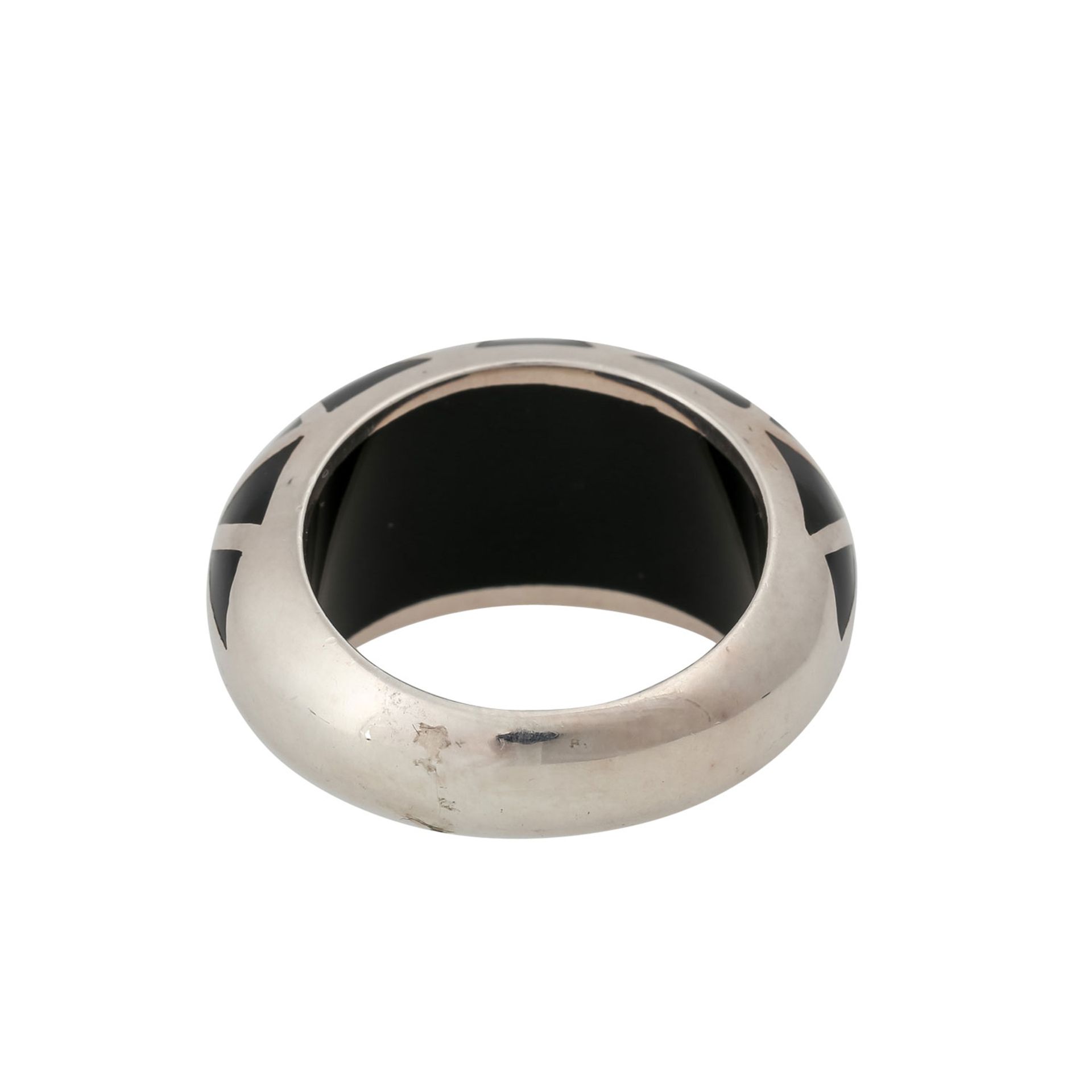 Konvolut aus Kette und Ring, Silber, Kette mit Onyx und Aventurinquarz, Ring mit schwarzer Einlage, - Bild 6 aus 6