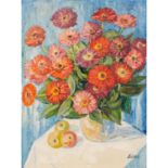 NELL, EUGEN (1905-1994) "Blumenstrauss" Öl auf Leinwand, sig., verso bez.: "Eugen Nell orig.