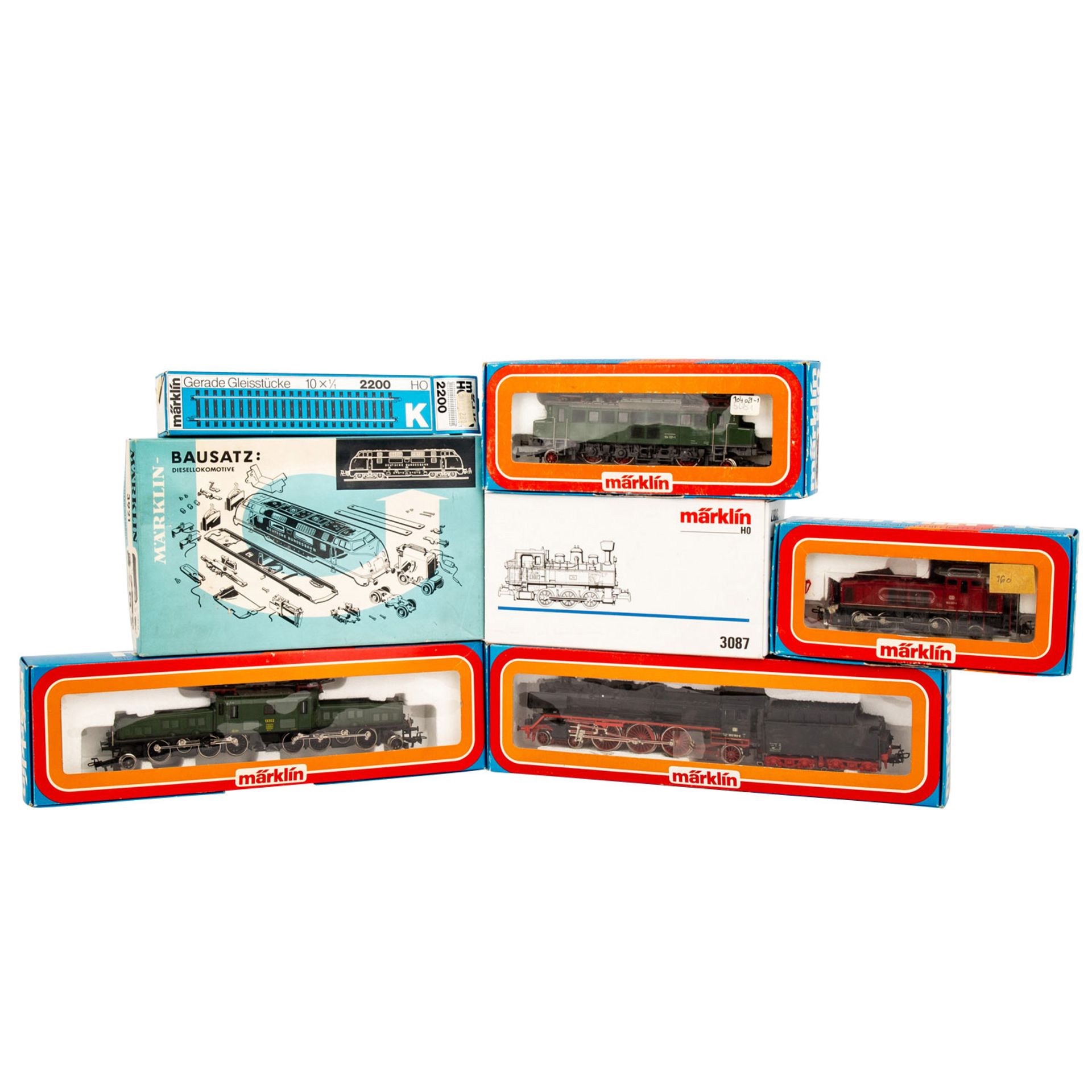 MÄRKLIN Konvolut von 6 Lokomotiven, Spur H0, bestehend aus Schlepptenderlok 3085, BN 003160-9,