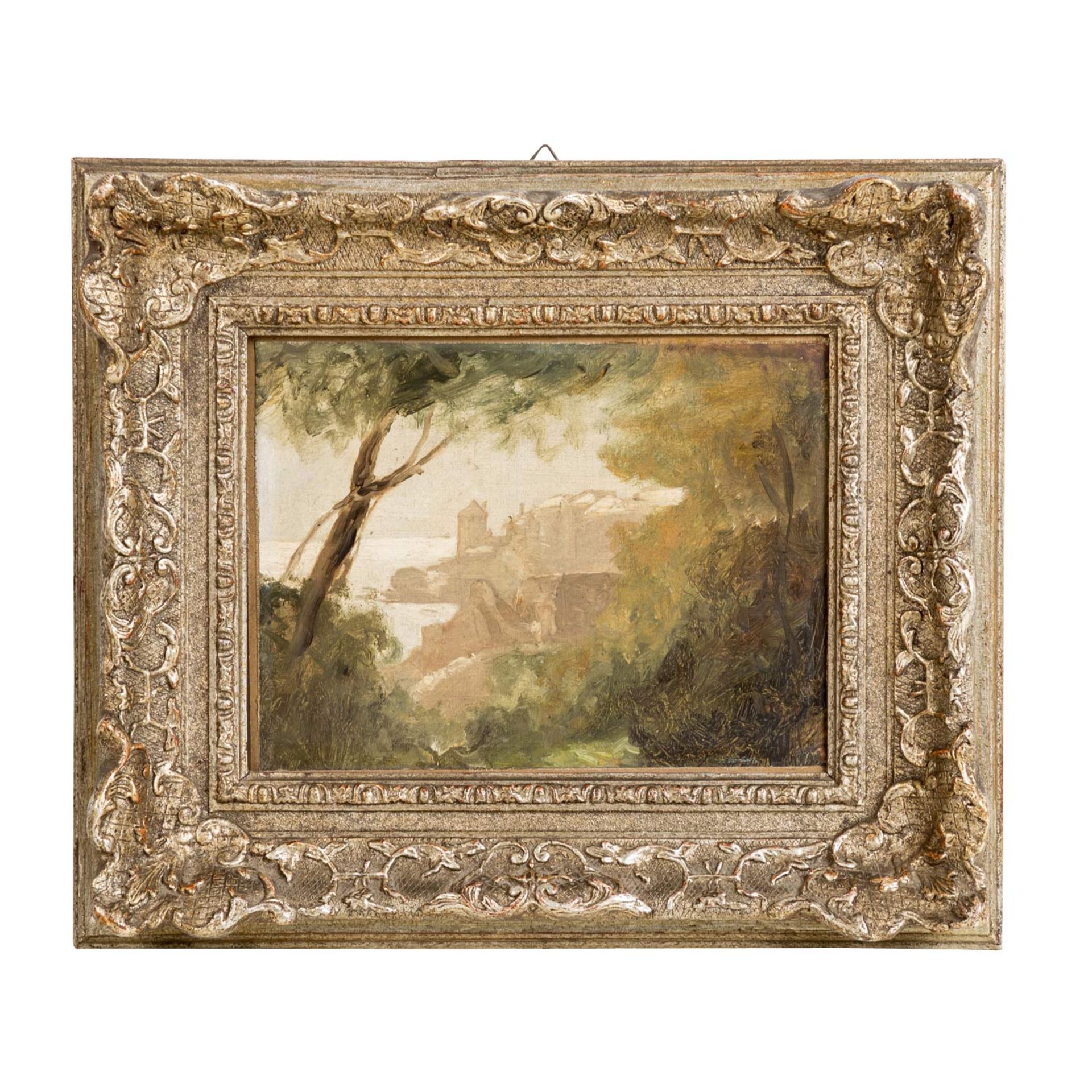 STROMEYER, Helene Marie, ATTRIBUIERT (1834-1924), "Bogliasco - Riviera", Blick durch Bäume auf die - Image 2 of 5