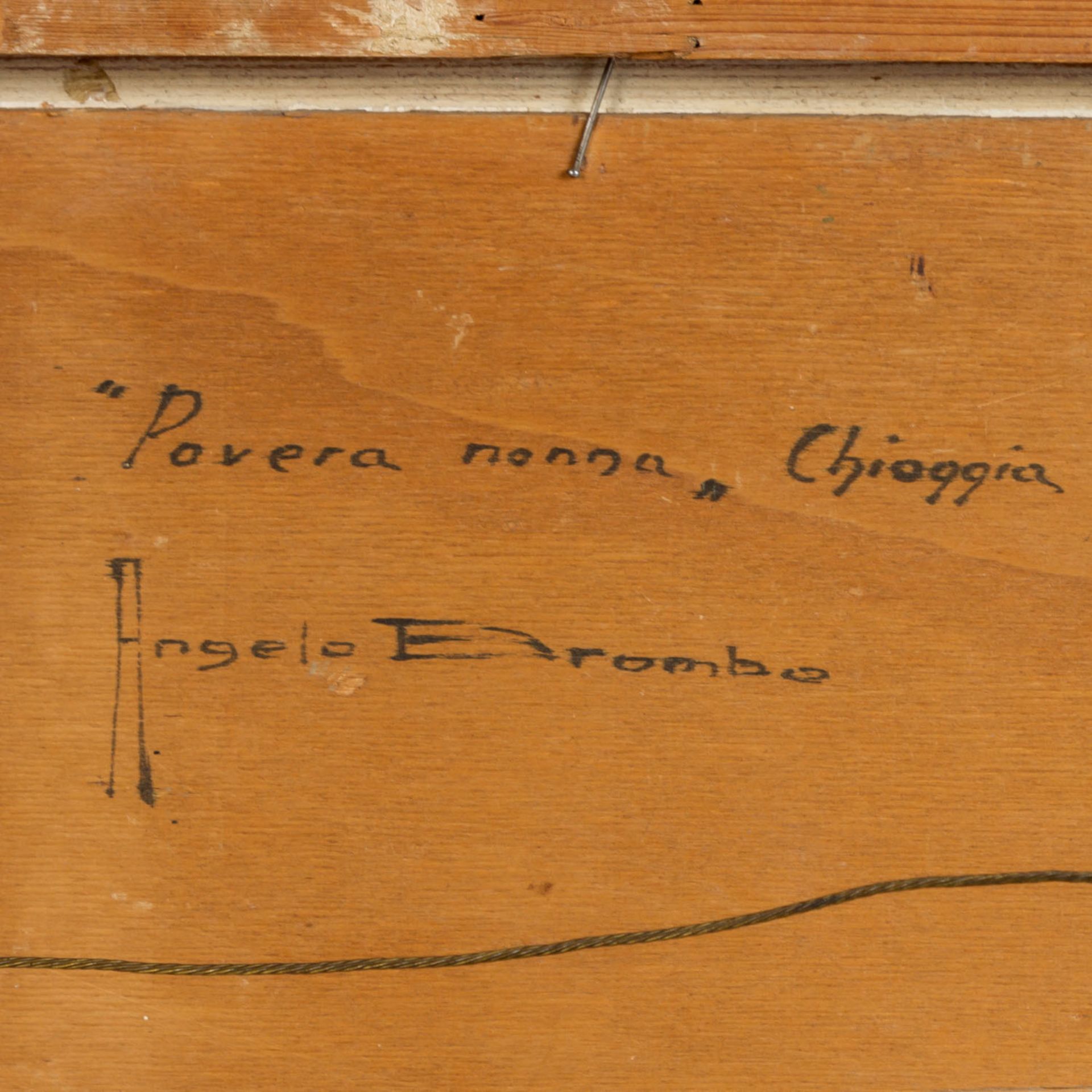 BROMBO, ANGELO (1893-1962), "Povera nonna Chioggia", Straßenszene in Chioggia mit Flanierenden, u. - Bild 5 aus 5
