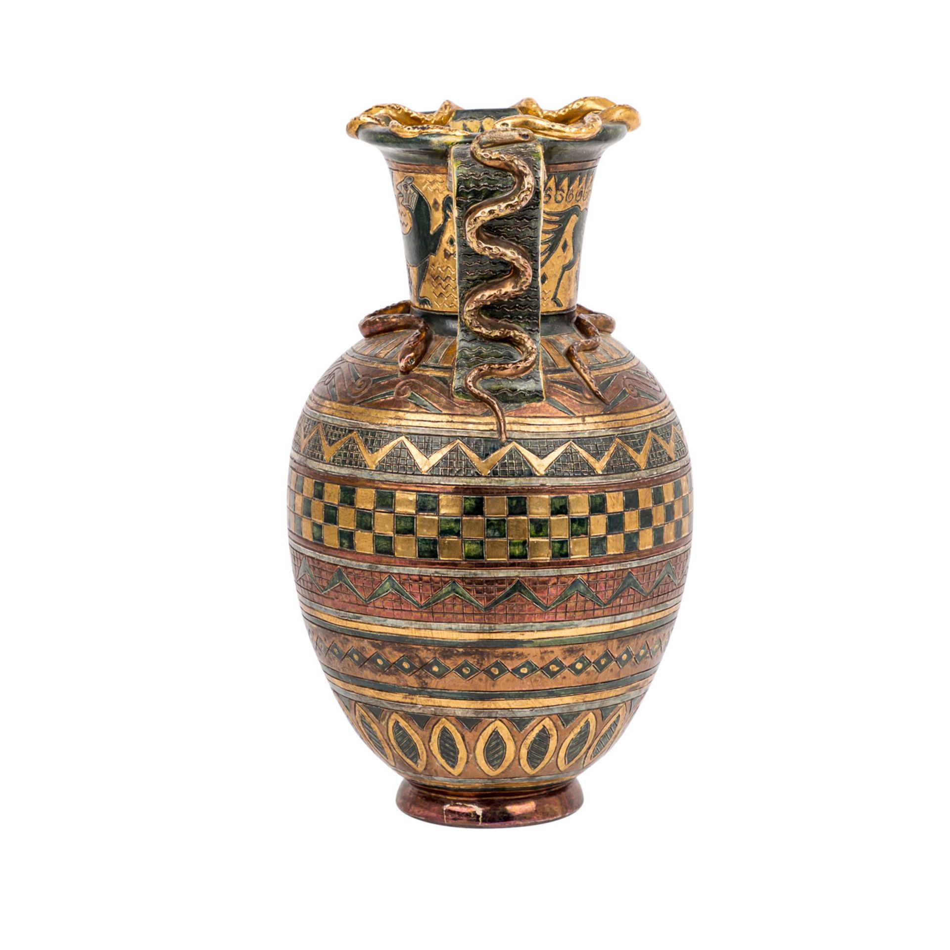 BEDÖ, IMRE (1901 Pecs, Ungarn-1980 Deggendorf) große Vase. Vase mit verschiedenen umlaufenden, - Image 2 of 7