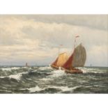 REUTER, HELMUT (1913-1985) "Fischerboote" Öl auf Lw., signiert u. re. "H. Reuter", HxB: 30/40 cm.