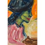 MÜLLER, RUDOLF (1903-1969), "Portrait einer Dame im Profil", u.li. signiert und datiert (19)40,
