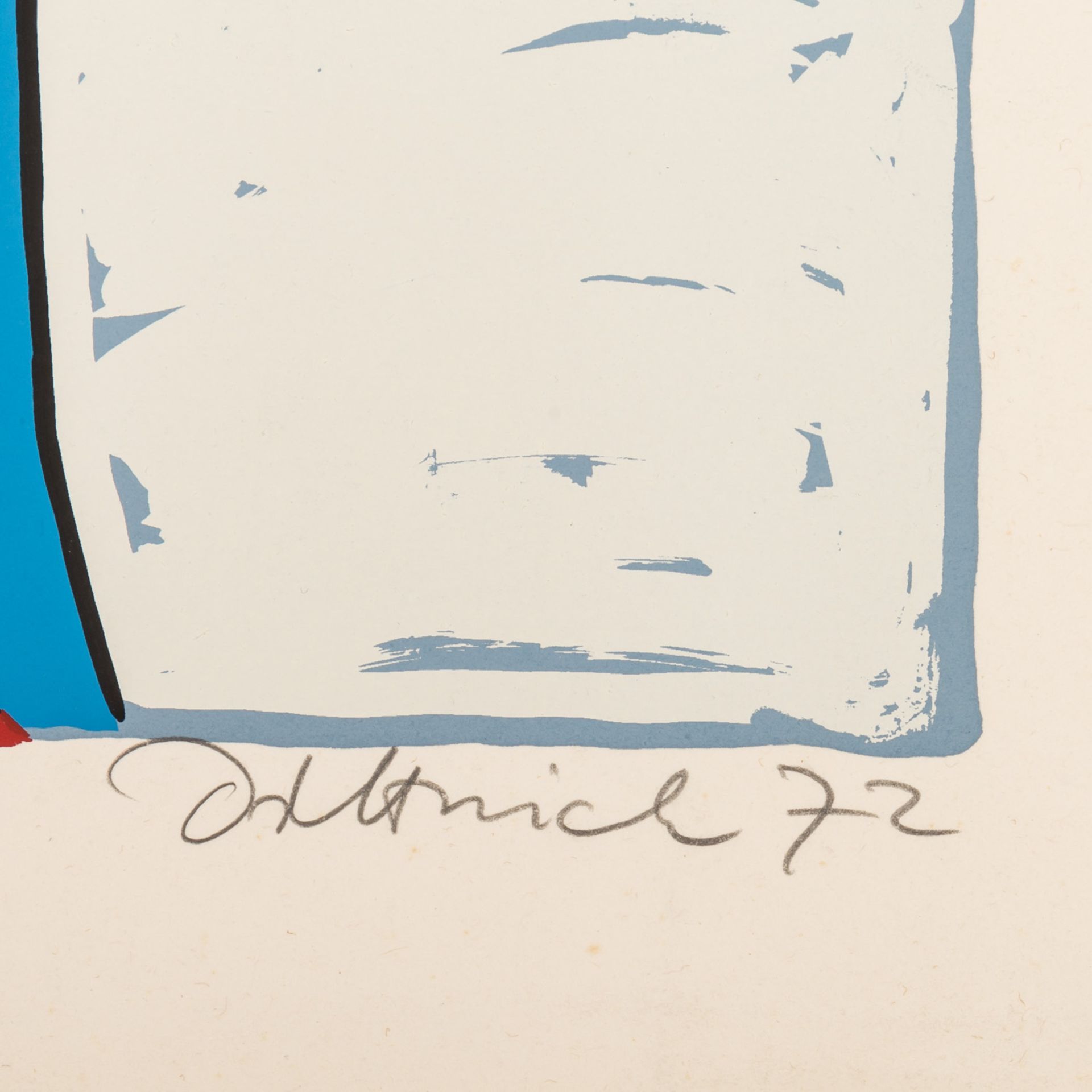 DREI MODERNE GRAFIKEN DITTRICH, SIMON (1940) "Skurriler Soldat", 1972, Farbserigraphie, Ed. 6/ 200, - Bild 5 aus 8