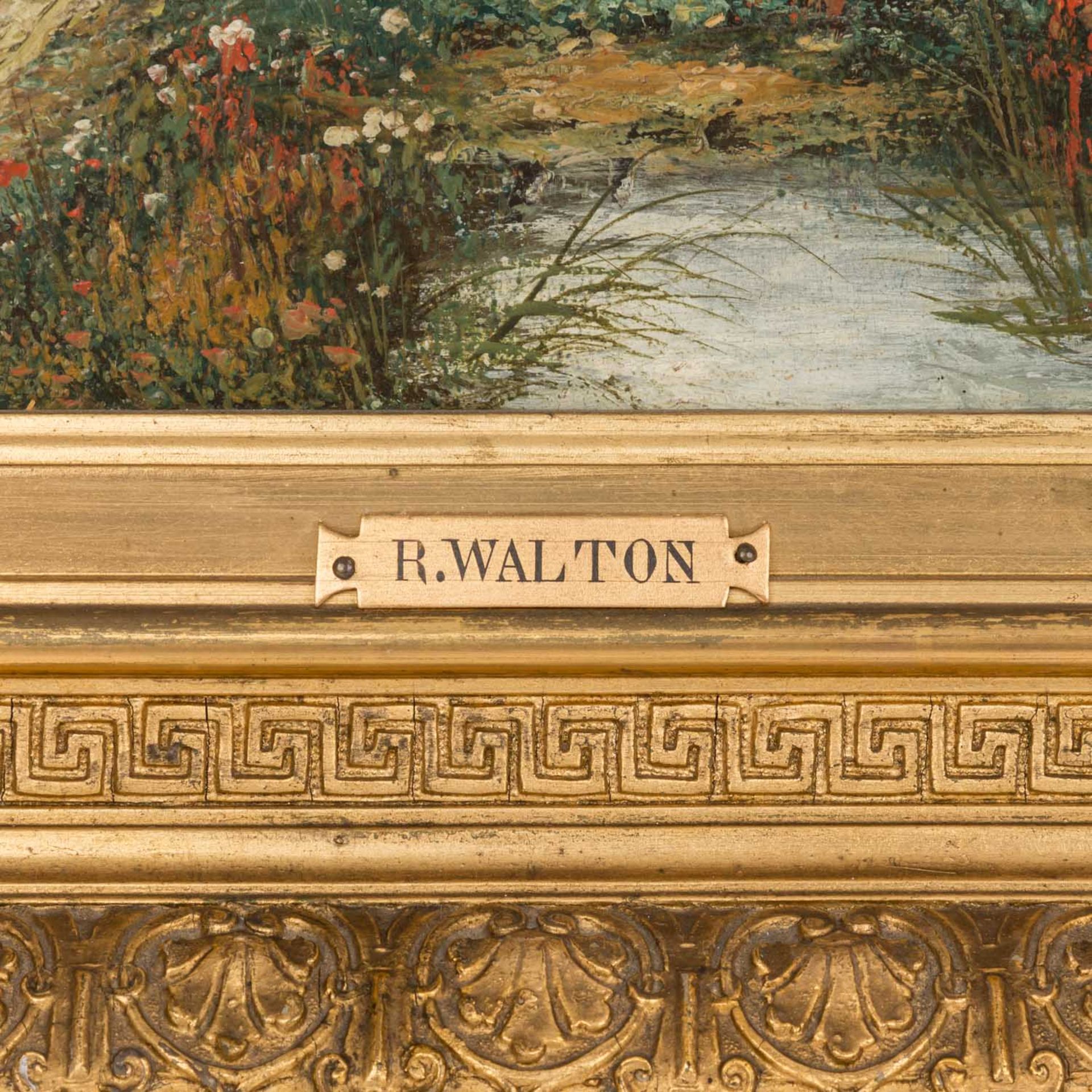 MALER DES 20. JH. Serie der "Vier Jahreszeiten" Öl auf Holz, sig. "R. Walton", HxB: 27/21 cm. - Bild 3 aus 4
