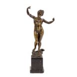 FRIEDL, THEODOR (1842-1899) "Tanzender weiblicher Akt" Um 1900, Bronze, sig."Friedl", H: ca. 30 cm.