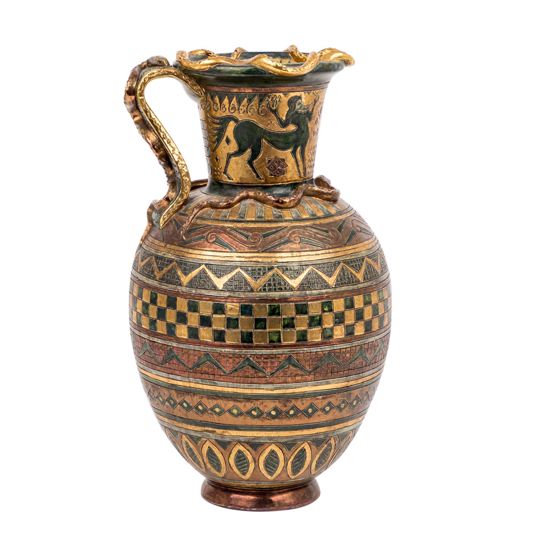 BEDÖ, IMRE (1901 Pecs, Ungarn-1980 Deggendorf) große Vase. Vase mit verschiedenen umlaufenden, - Image 3 of 7