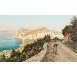 LOVATTI, AUGUSTO (1852-1921) "Auf Capri" Öl auf Leinwand, signiert und bezeichnet "A. Lovatti