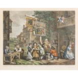 WILLIAM HOGARTH, NACH "Canvassing for Votes" Gérard Scotin nach William Hogarth, 1757,