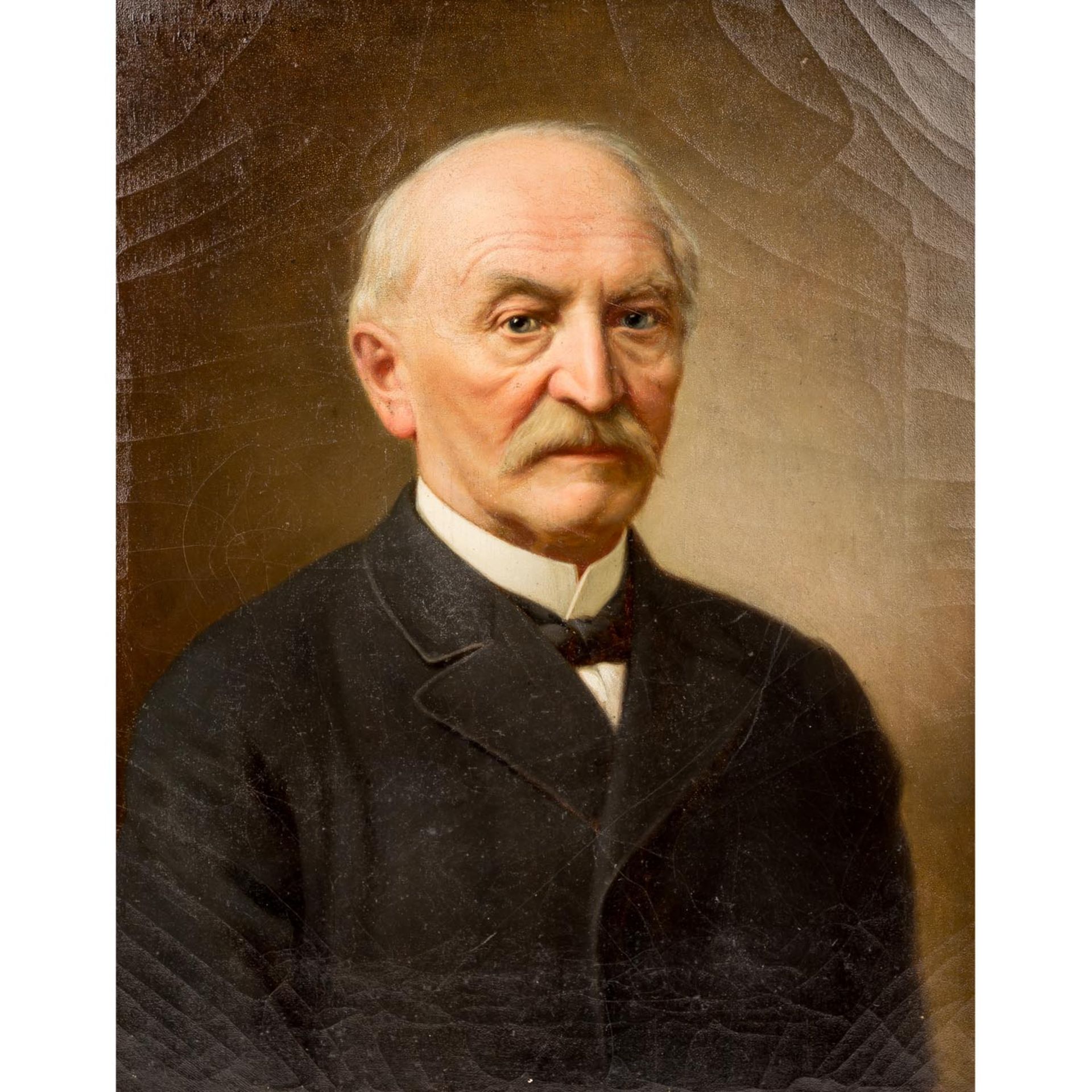 PORTRÄTIST DES 19.JH. "Georg Friedrich Egelhaaf" Öl/Lwd., sig. und dat.: "gem. o.l. Berger, 1893?"