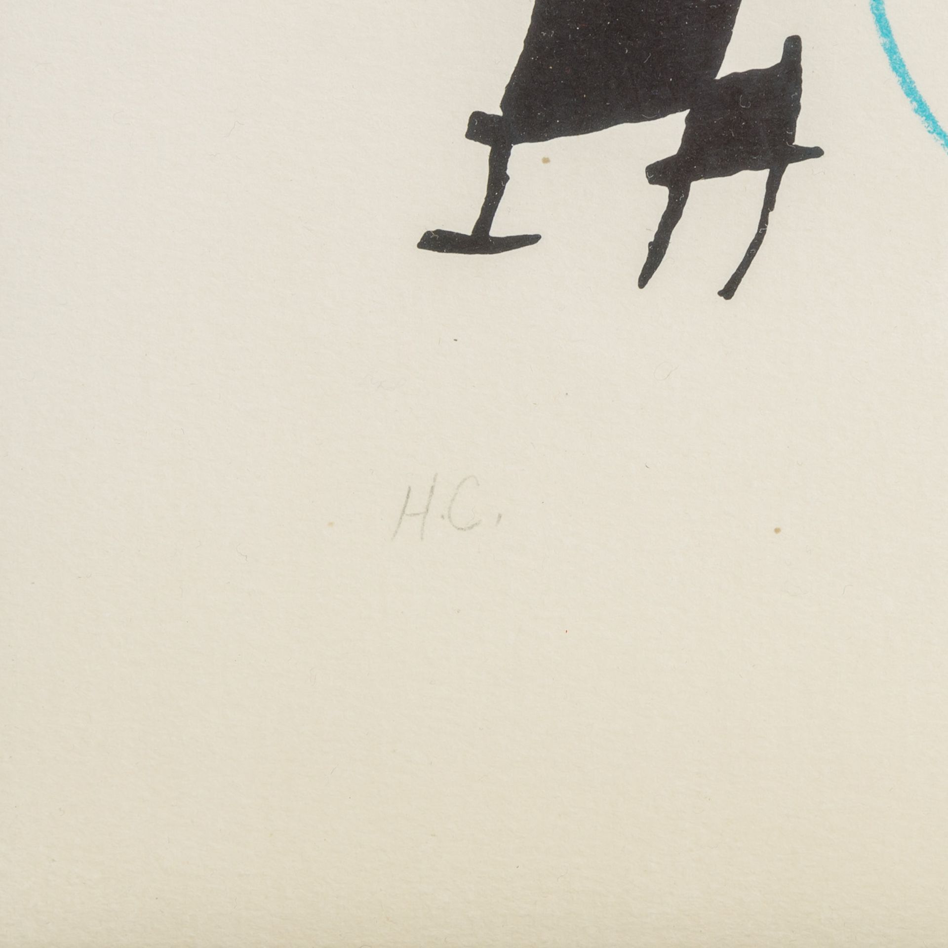 MIRÓ, Joan, ATTRIBUIERT (1893-1983), "Abstrakte Komposition", Farblithographie/Papier, u.re. mit - Bild 4 aus 5