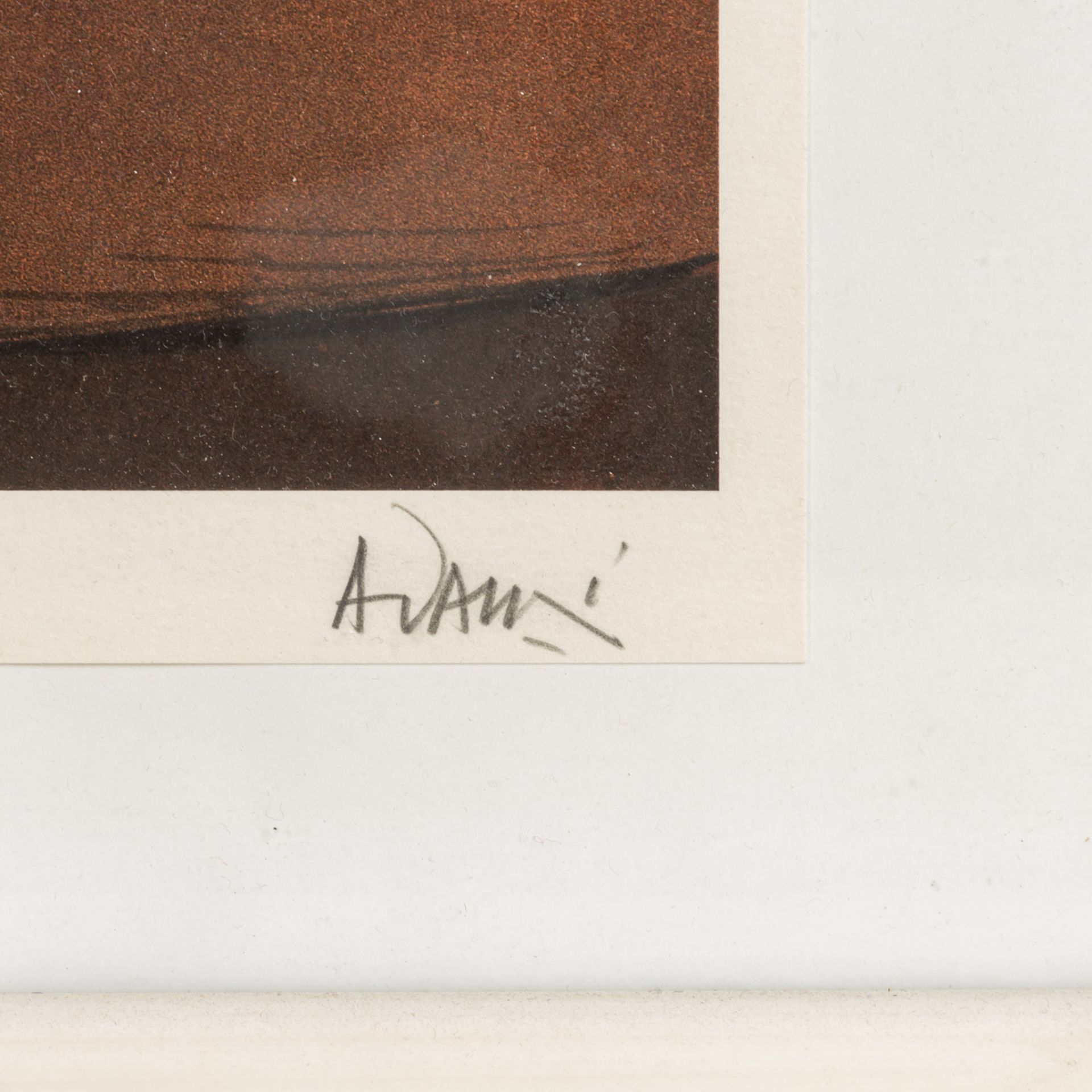 ADAMI, VALERIO (1935) "Der Sammler" farbige Lithographie auf Velin, mit Bleistift handsigniert und - Bild 4 aus 5