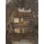 HAAG, ROBERT (1886-um 1955), "Gehöft am See",