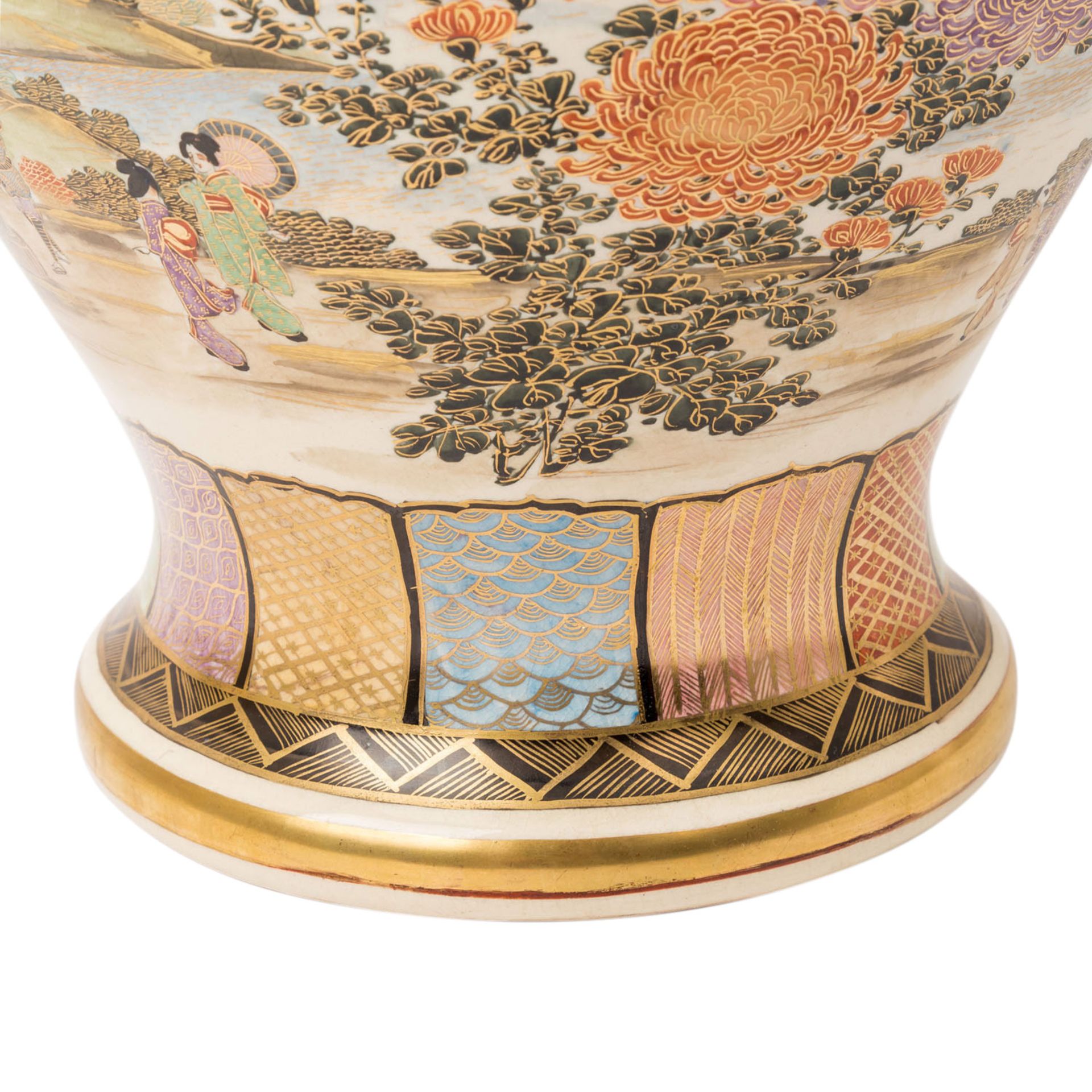 Prächtige Satsuma-Vase. JAPAN, Meiji-Zeit (1868-1912). - Image 4 of 7