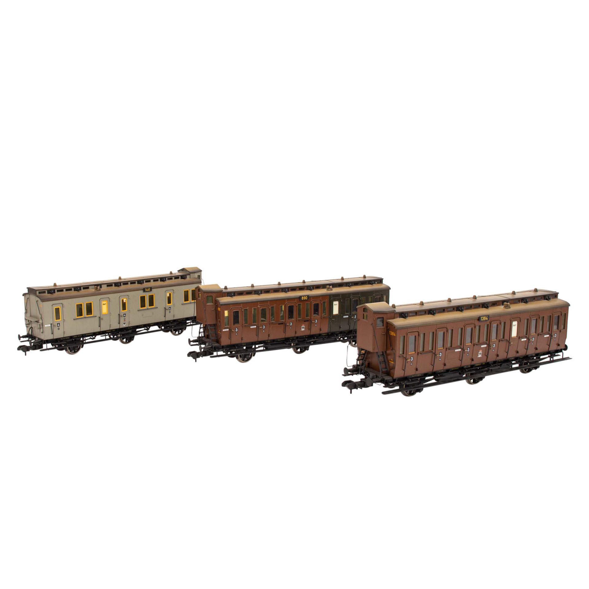 MÄRKLIN preußischer Personenzug der K.P.E.V., Spur 1, - Image 3 of 5