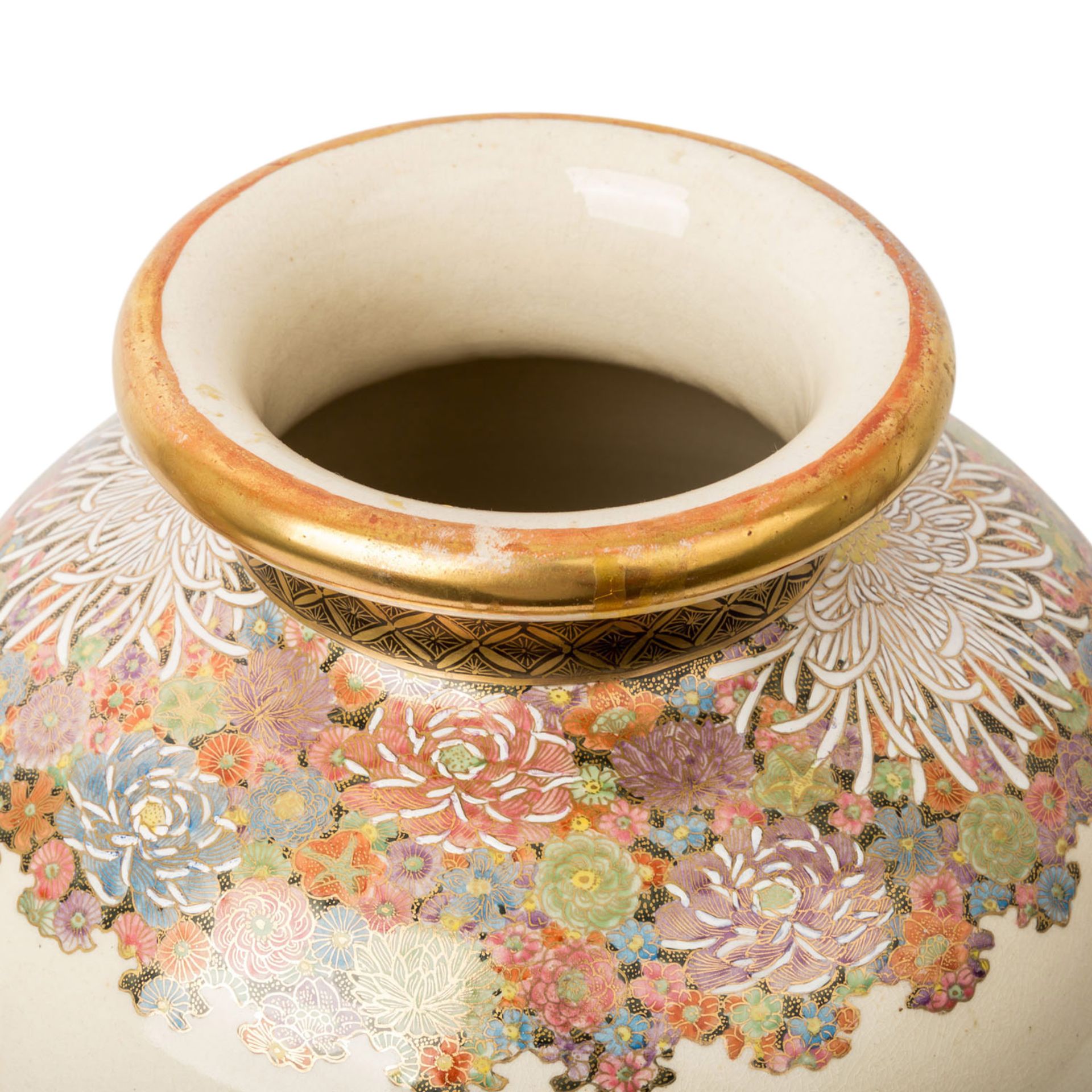 Prächtige Satsuma-Vase. JAPAN, Meiji-Zeit (1868-1912). - Image 5 of 7