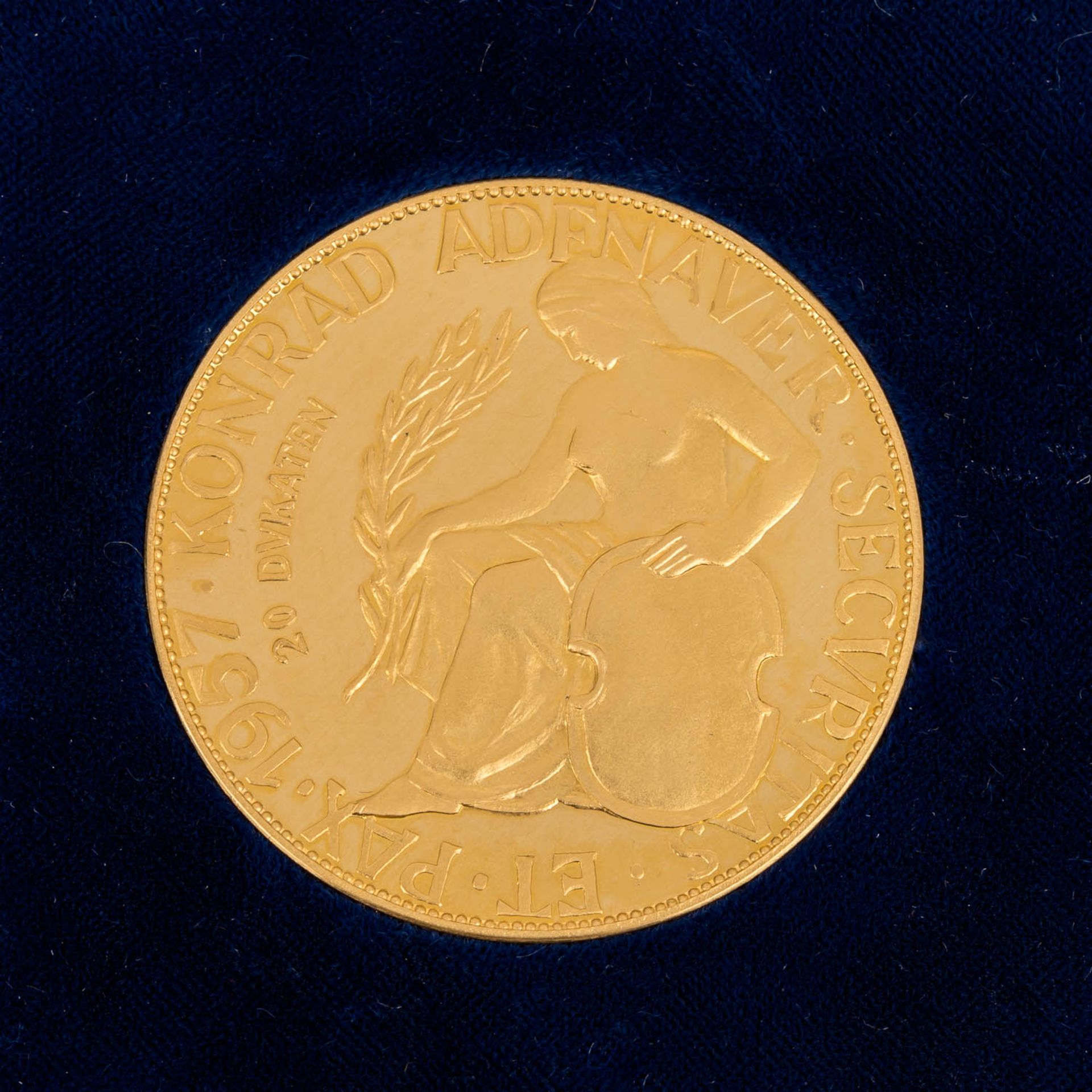 BRD - Goldene Gedenkmedaille zu 20 Dukaten 1957, - Image 3 of 3