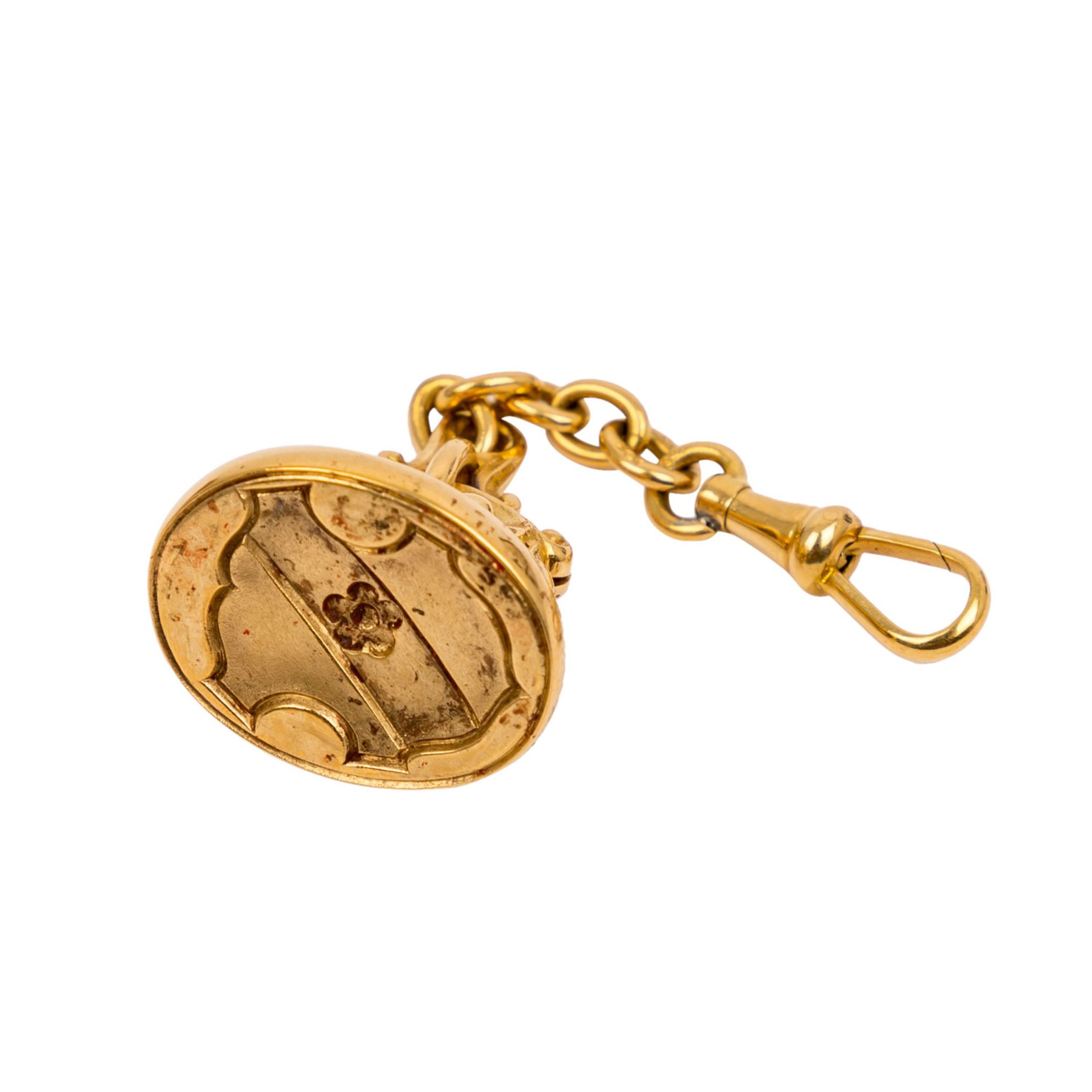 Konvolut aus 6 goldenen Medaillen und 1 Siegelanhänger in Gold - - Image 3 of 3