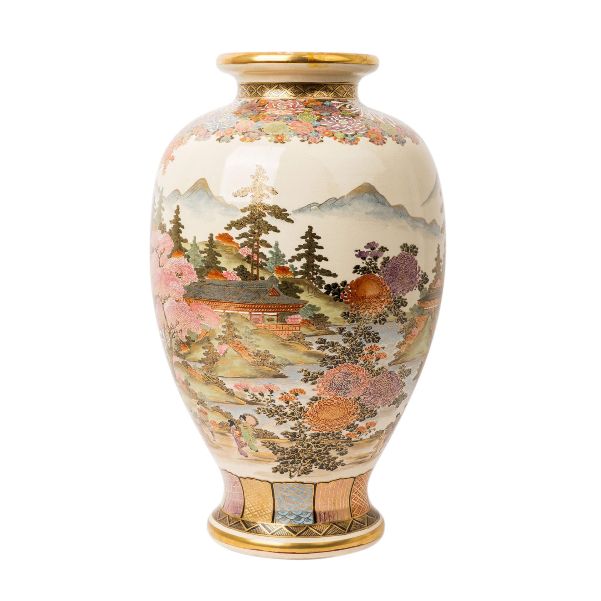 Prächtige Satsuma-Vase. JAPAN, Meiji-Zeit (1868-1912). - Bild 3 aus 7