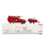 MÄRKLIN Feuerwehr-LKW mit Tankanhänger 19035,