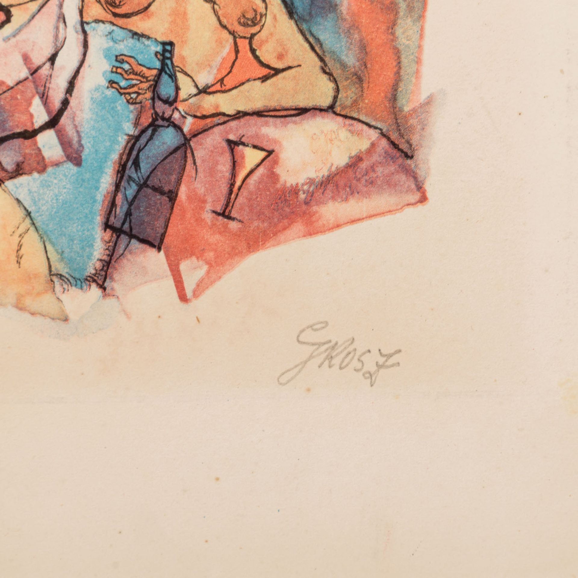 GROSZ, GEORGE (1893-1959), "Niederkunft" aus "Ecce Homo", - Image 4 of 6
