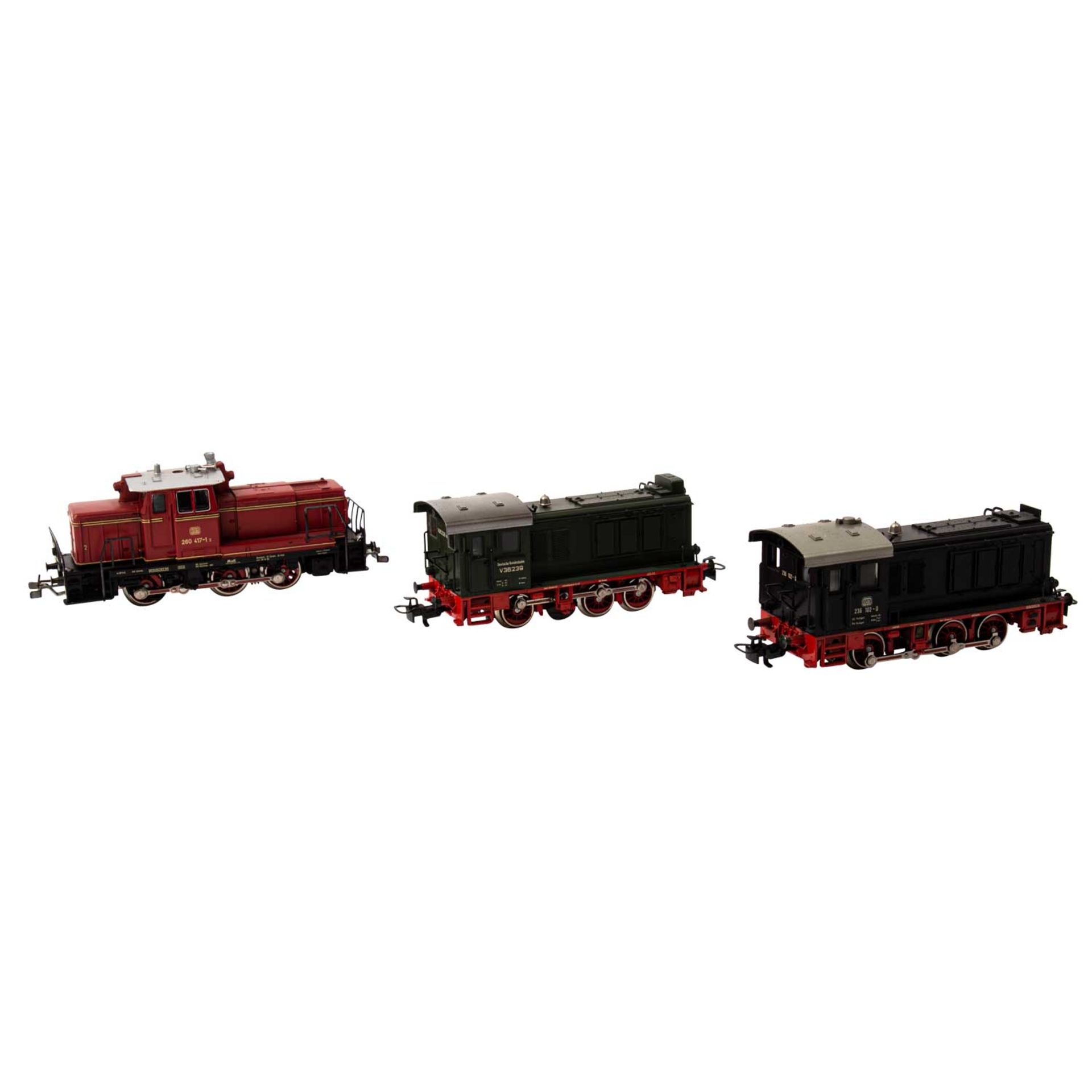 MÄRKLIN Konvolut von drei Dieselloks, Spur H0, - Bild 2 aus 2