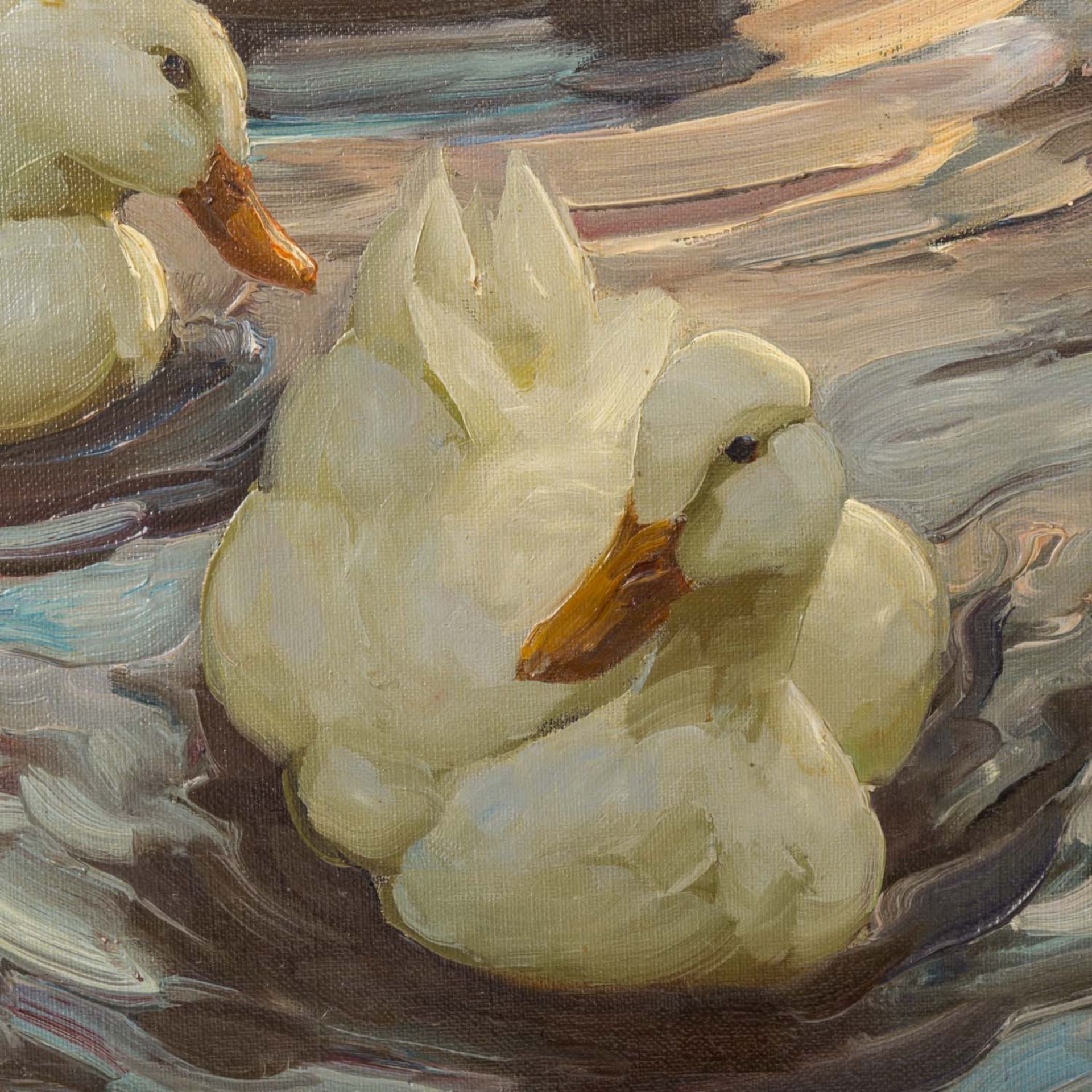 KOESTER, ALEXANDER (1864-1932) "Enten im Teich" - Bild 5 aus 9