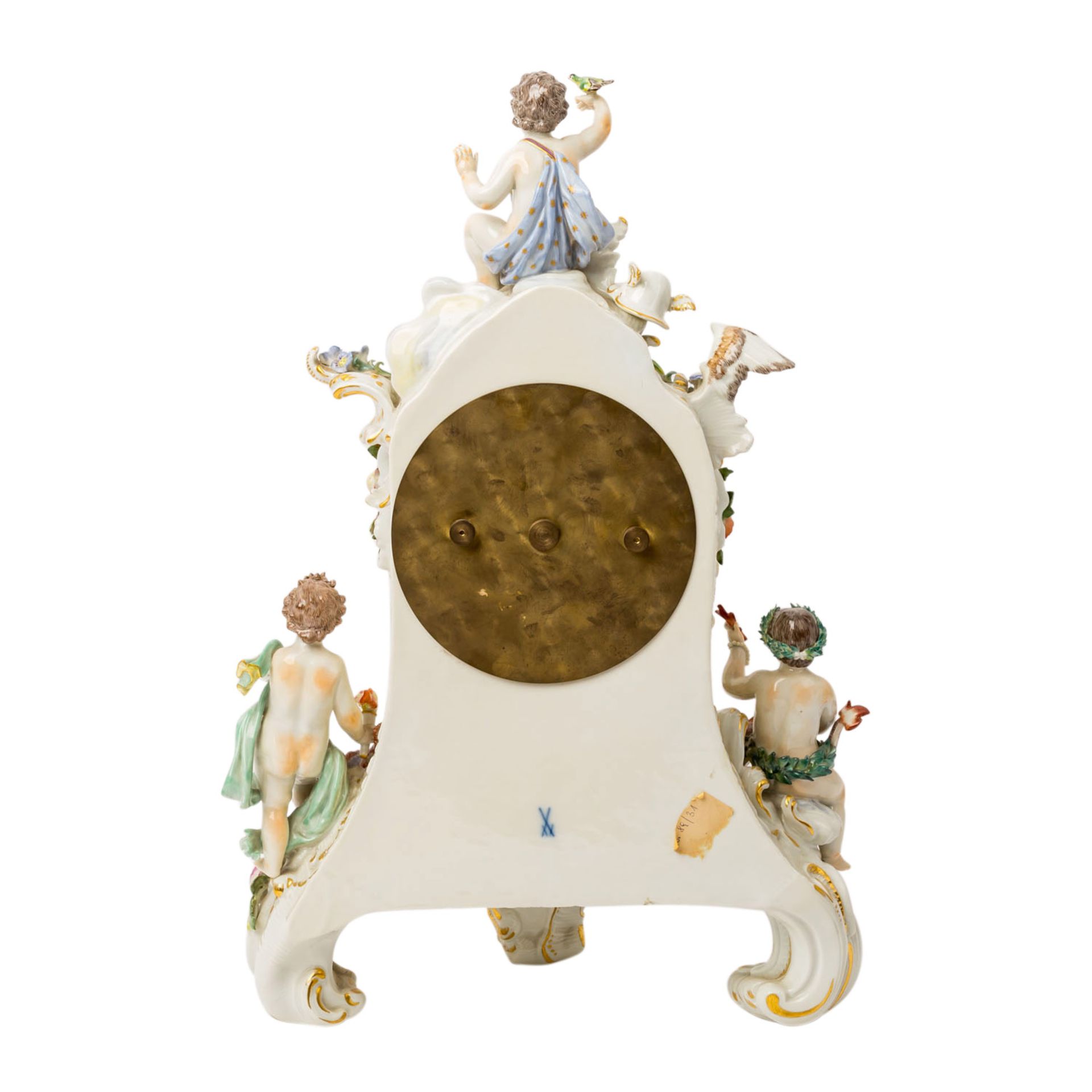 MEISSEN Prunkpendule "Die vier Elemente", 20. Jh. - Image 3 of 10