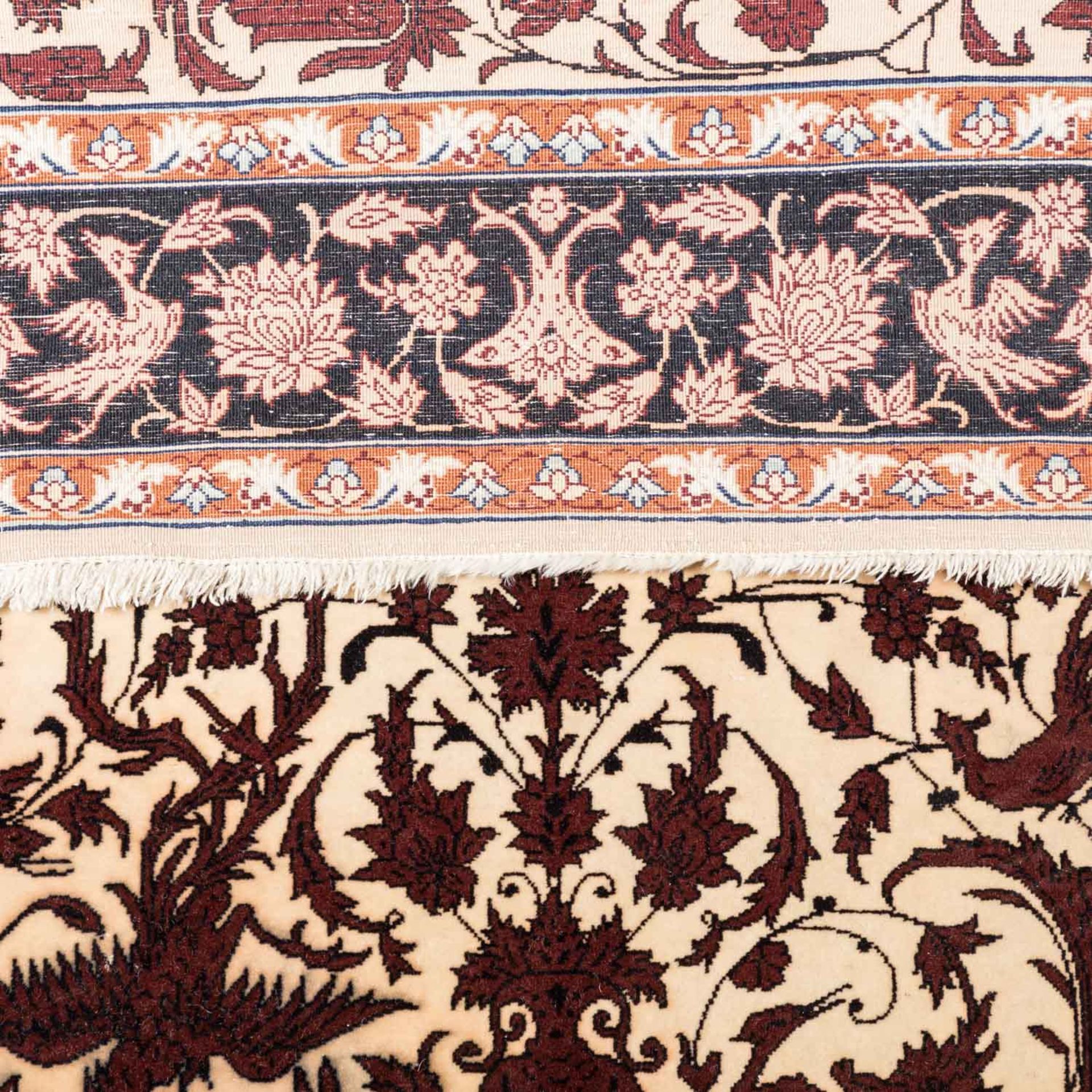Serie von fünf feinen Orientteppichen mit Seide. IRAN, 20. Jh., je ca. 120x80 cm. - Bild 13 aus 16