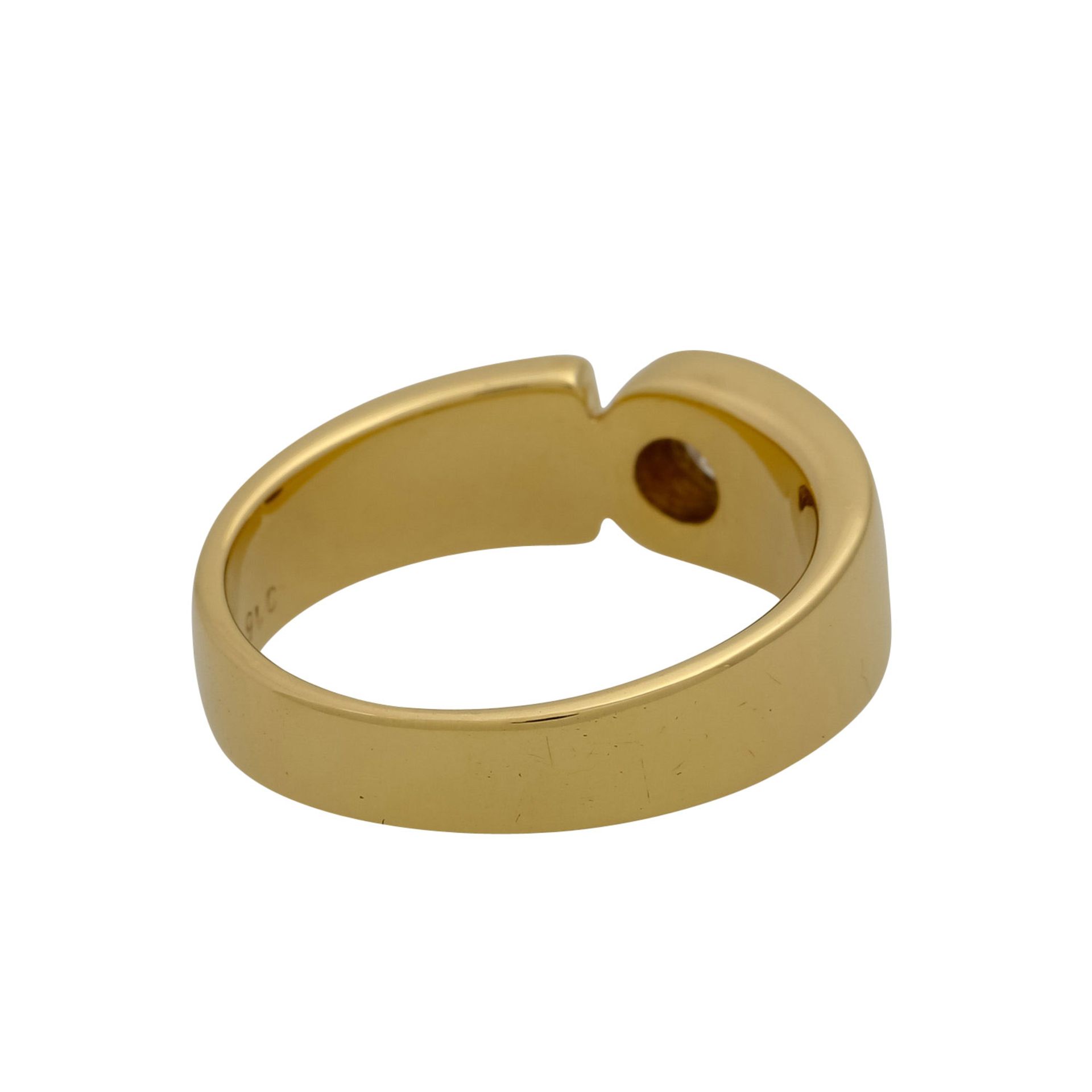 Ring mit Brillant von 0,16 ct (punziert) - Bild 3 aus 4