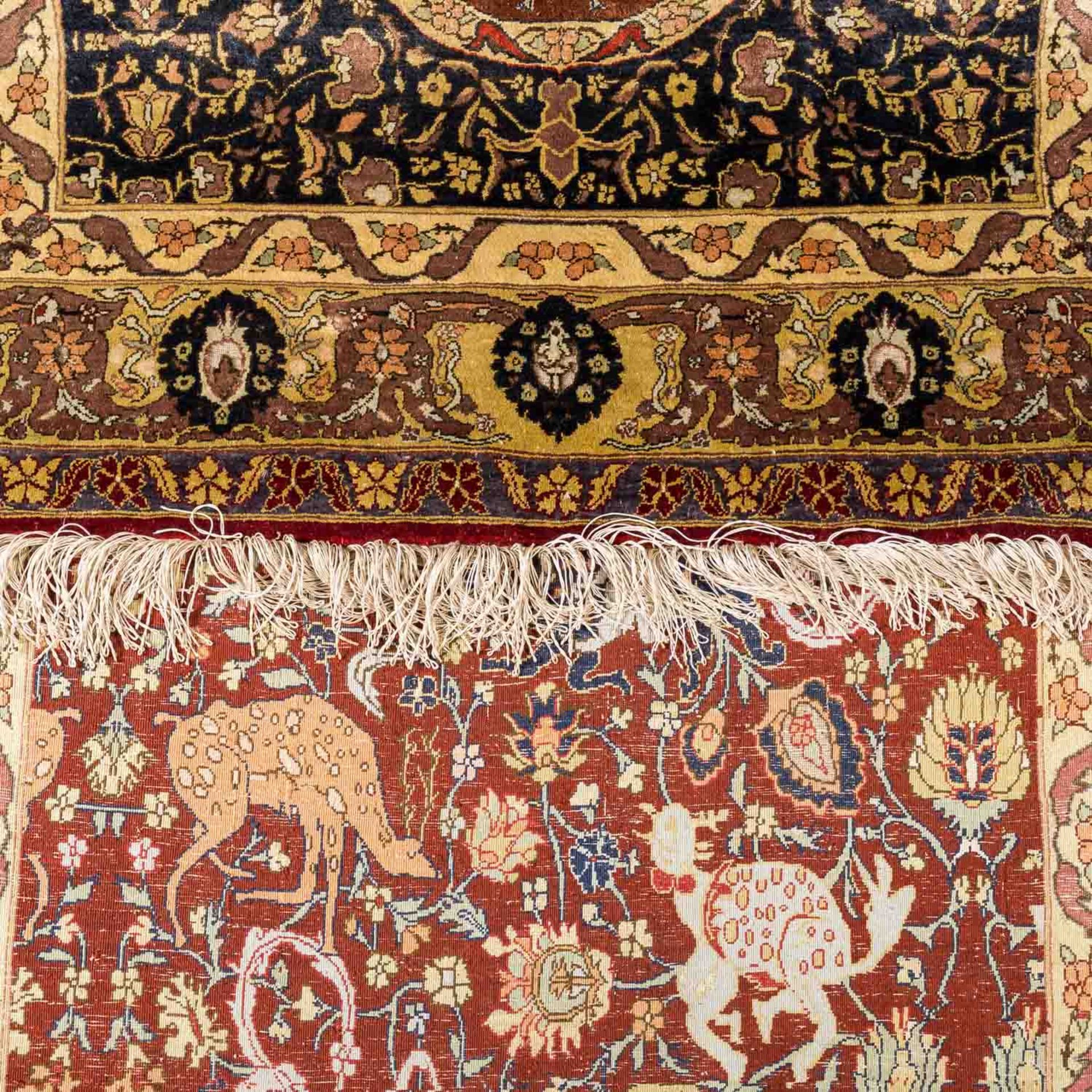 Orientteppich aus Seide. 20. Jh., 146x94 cm. - Image 3 of 5