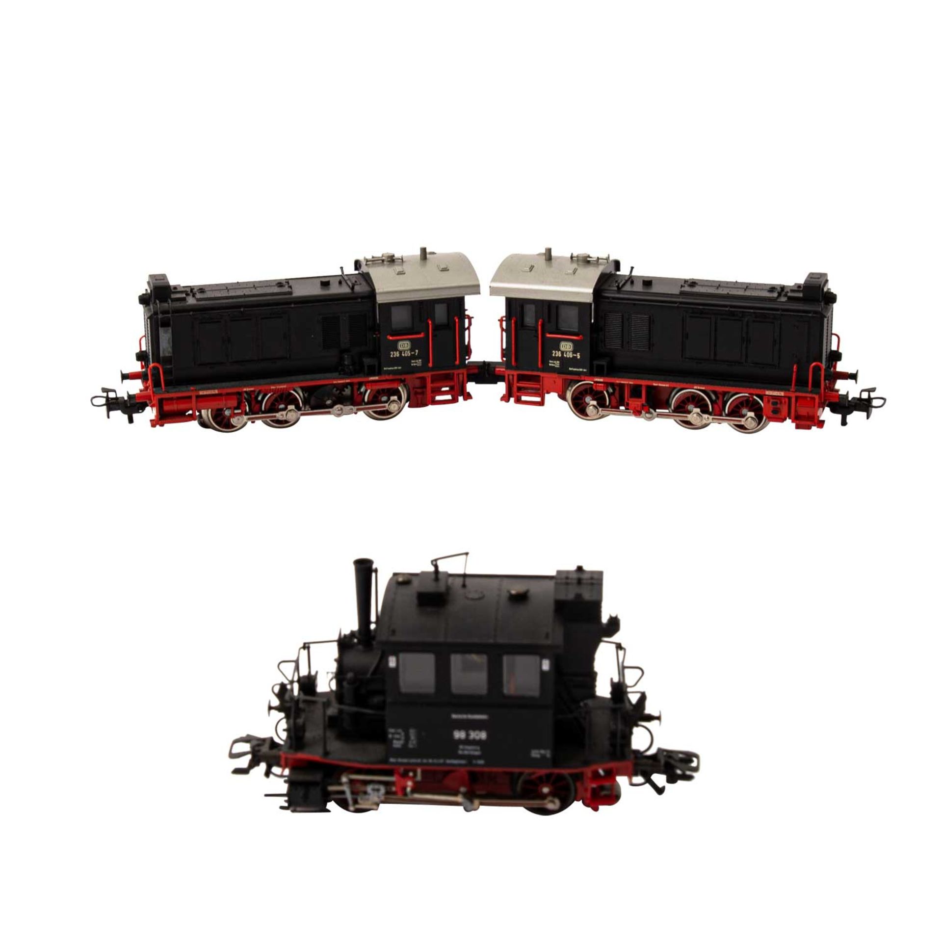 MÄRKLIN Dieselloks "Glaskasten" und "Doppeltes Lottchen", Spur H0, - Image 2 of 2