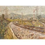 STARKER, ERWIN (1872-1938), "Eisenbahn bei Leonberg",