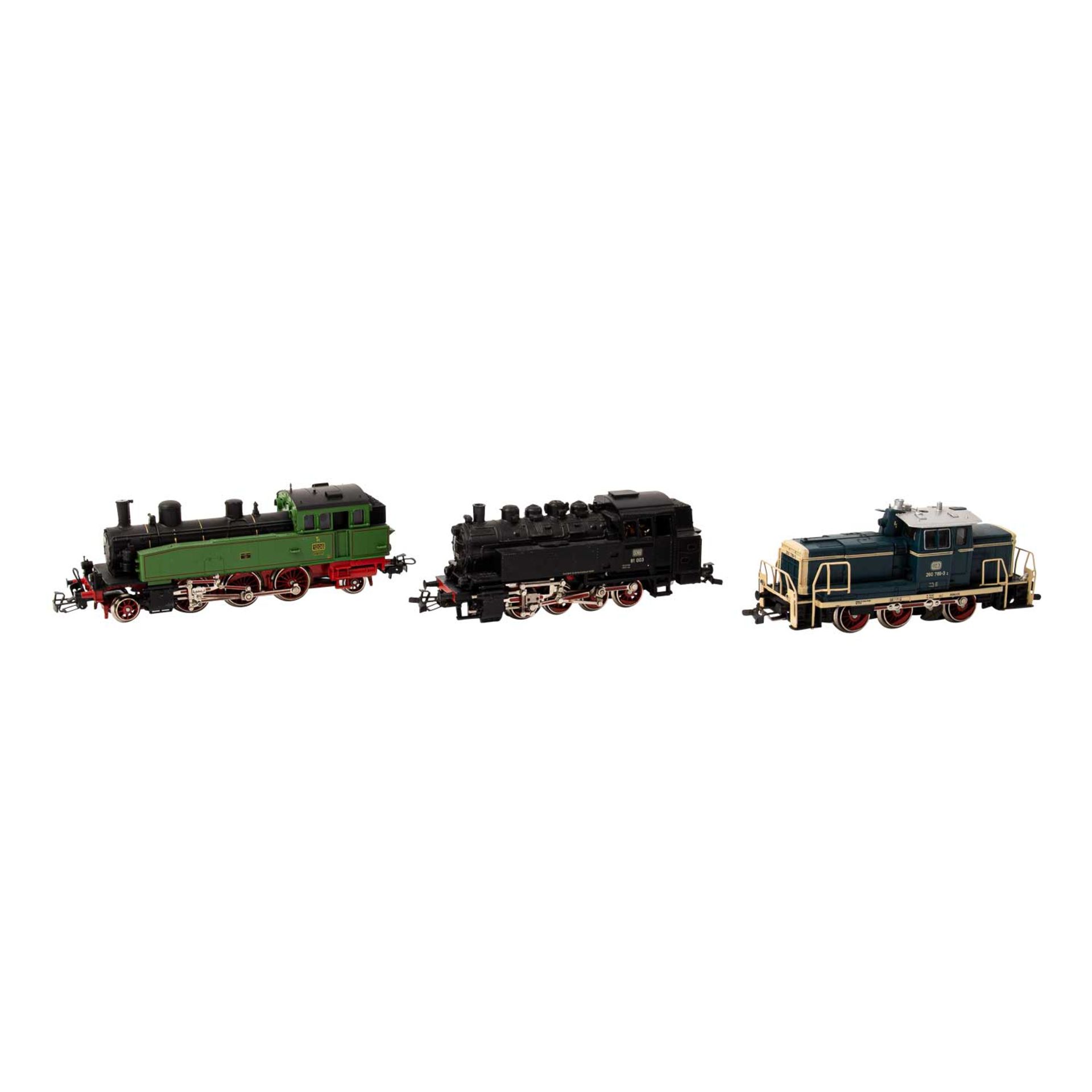 MÄRKLIN 3-tlg Konvolut Lokomotiven, Spur H0,