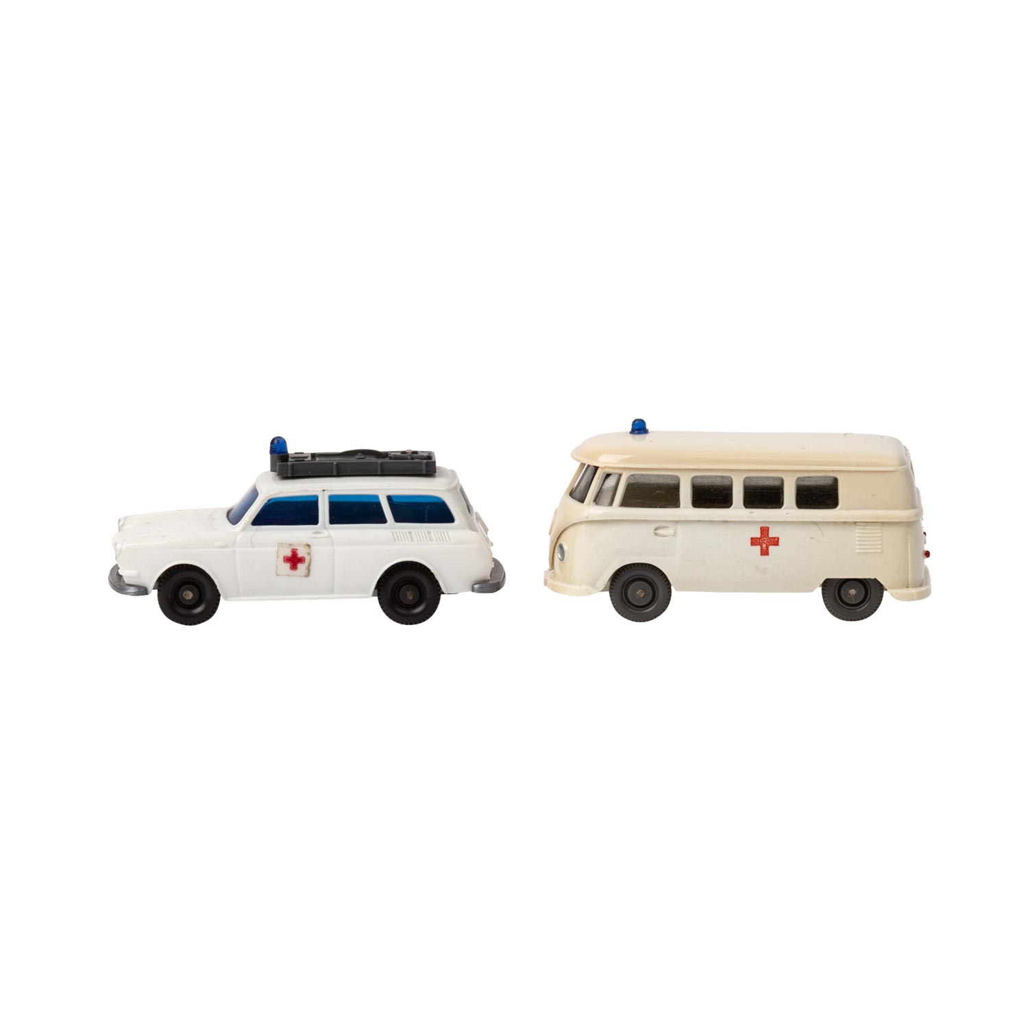 WIKING zwei VW- Rotkreuz-Fahrzeuge, 1965-73,bestehend aus VW-Variant, weiße Karosseri - Image 2 of 4