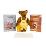 STEIFF Konvolut Bär aus Sonderedition und zwei Bücher,bestehend aus "Angelo-der gelb