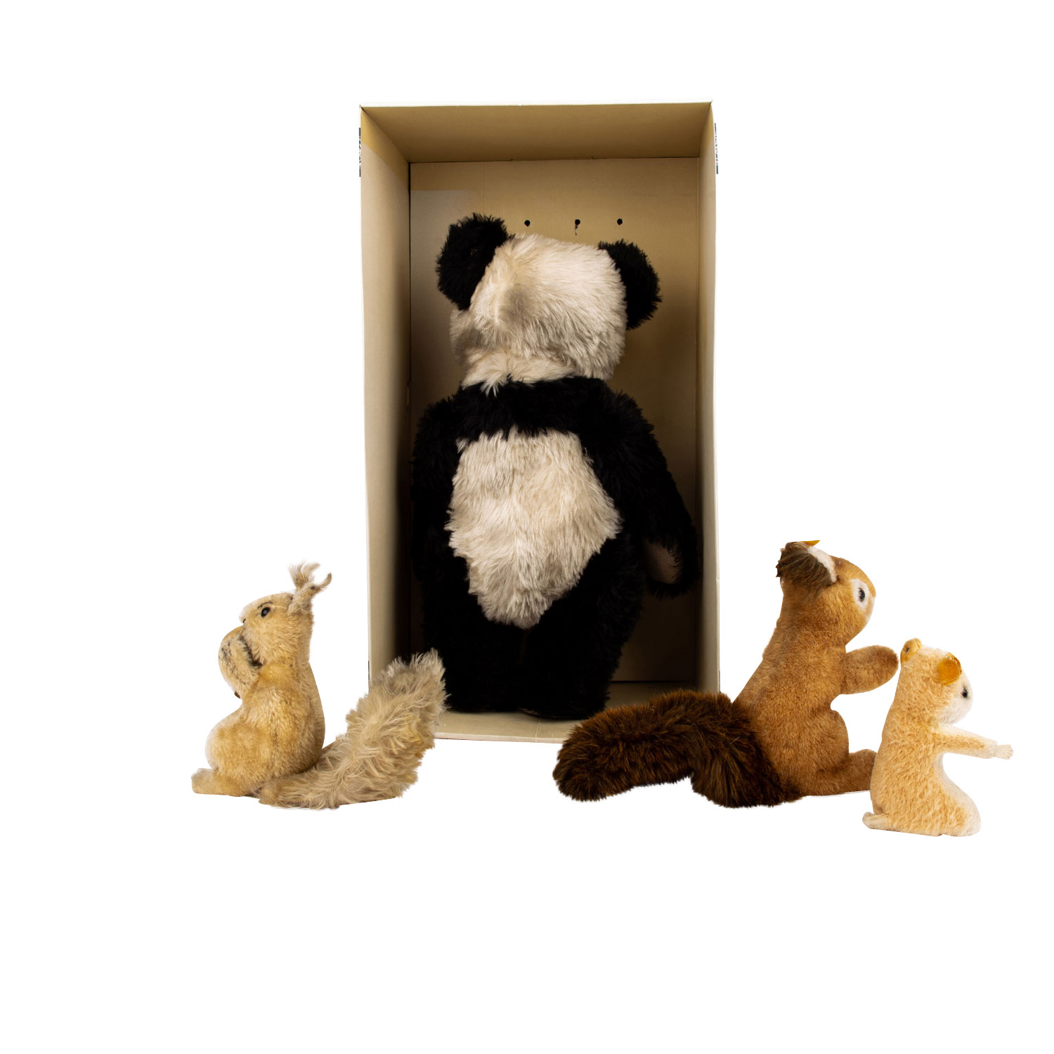 STEIFF 4-tlg Konvolut Tiere, 2. H. 20. Jh,bestehend aus Panda "Replika 1938", 1990er J - Image 2 of 2