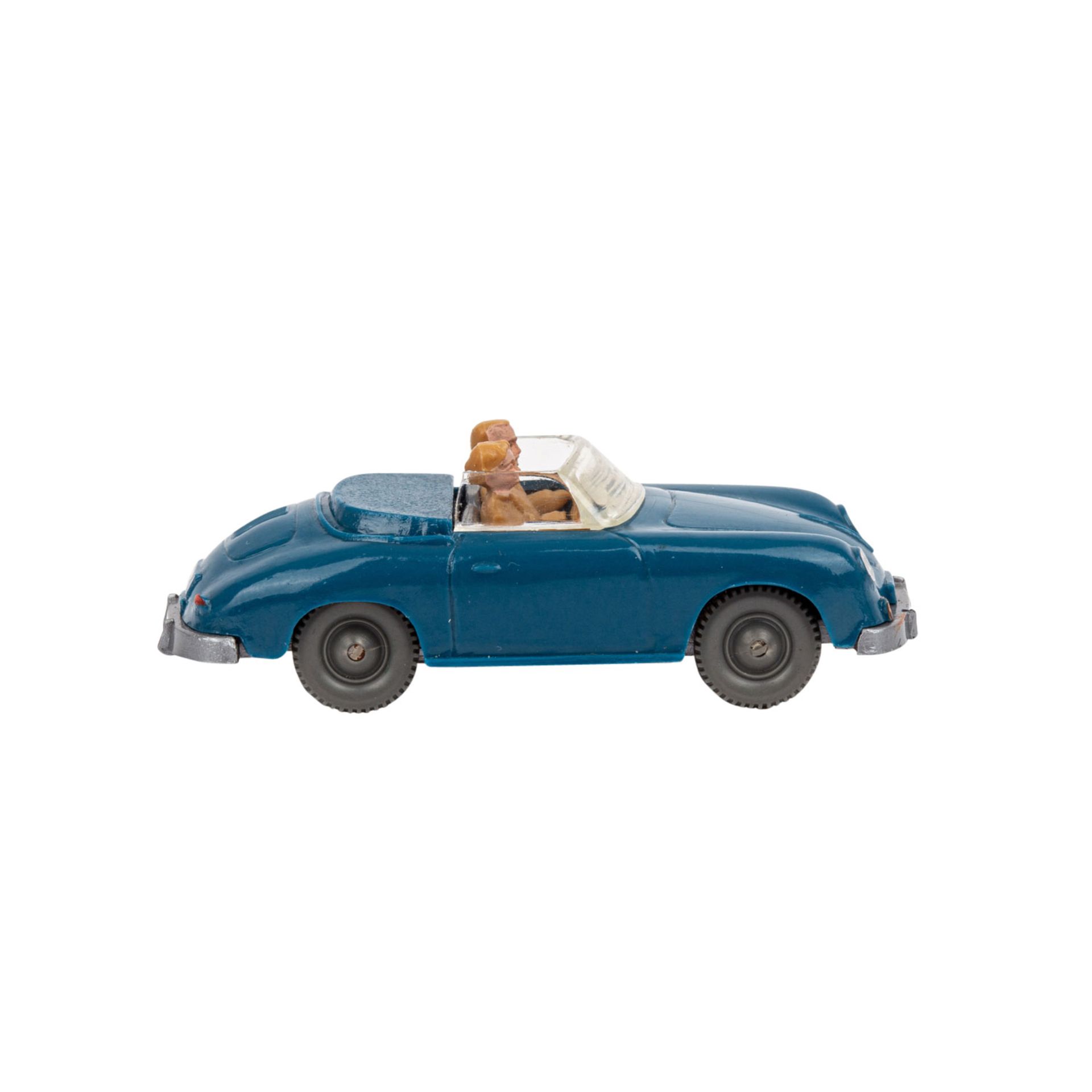 WIKING Porsche Cabrio, 1961-63,azurblaue Karosserie, Innenausstattung mit Figuren, Bod - Image 4 of 5