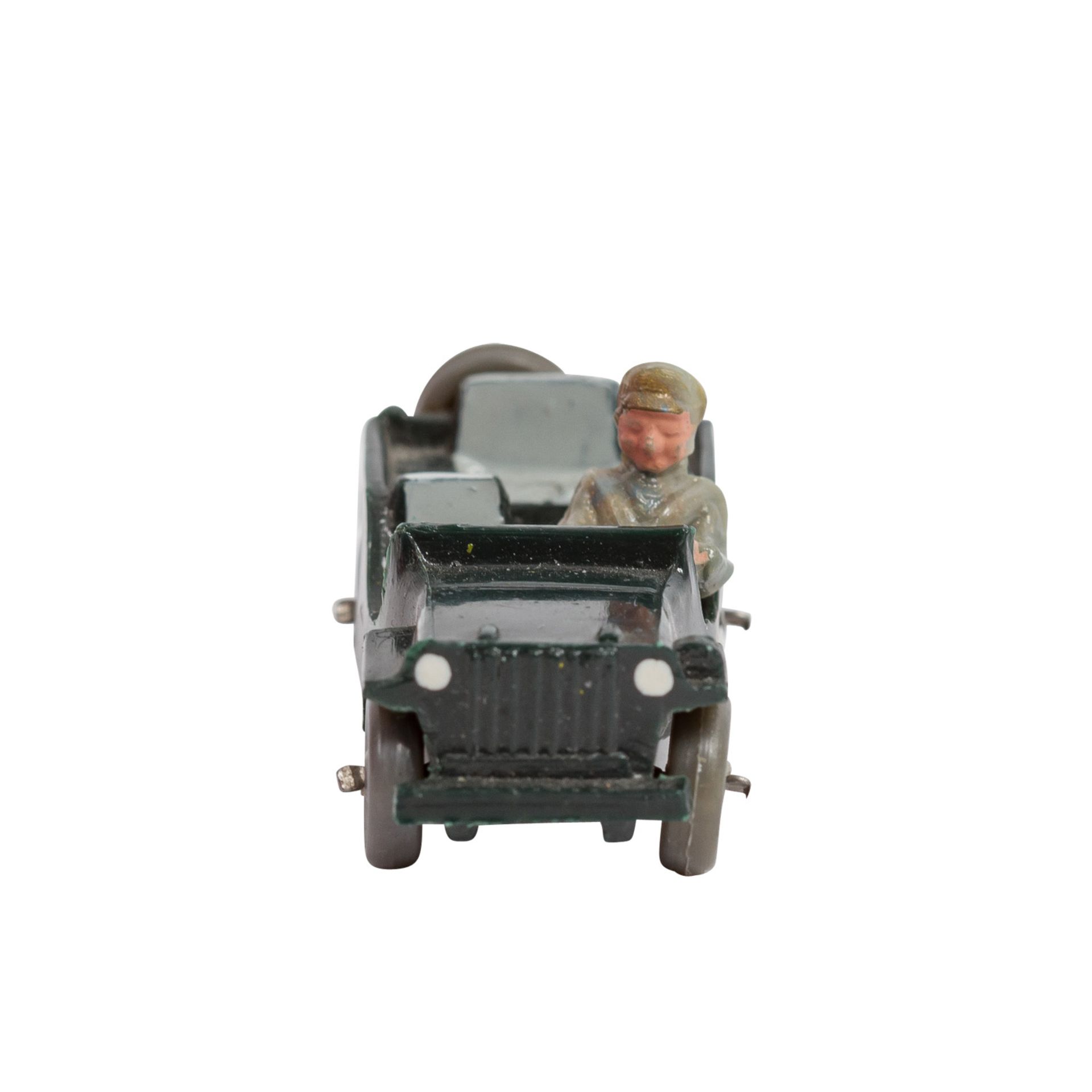 WIKING Jeep mit Fahrer, 1952/53,Drahtachser, schwarz-grüne Karosserie, Fahrer beidhä - Image 2 of 5