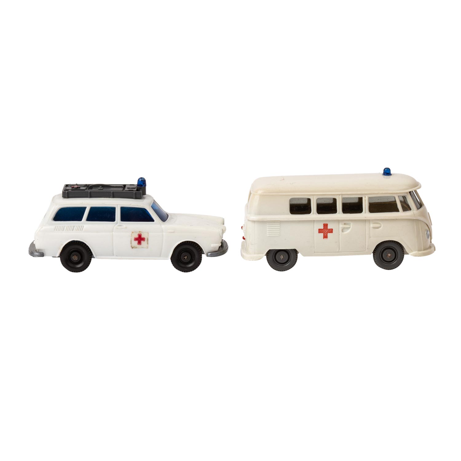 WIKING zwei VW- Rotkreuz-Fahrzeuge, 1965-73,bestehend aus VW-Variant, weiße Karosseri - Image 4 of 4