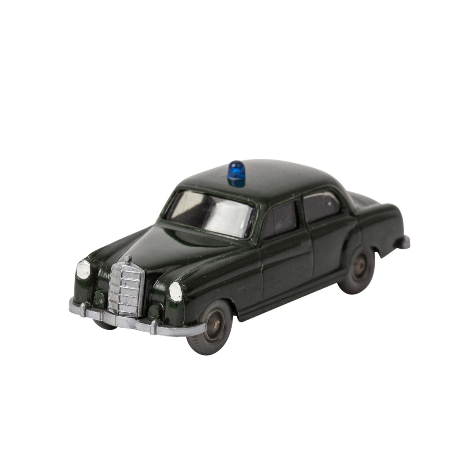 WIKING Mercedes Benz 180 Polizeiwagen, 1967/68,tannengrüne Karosserie, ungewöhnliche