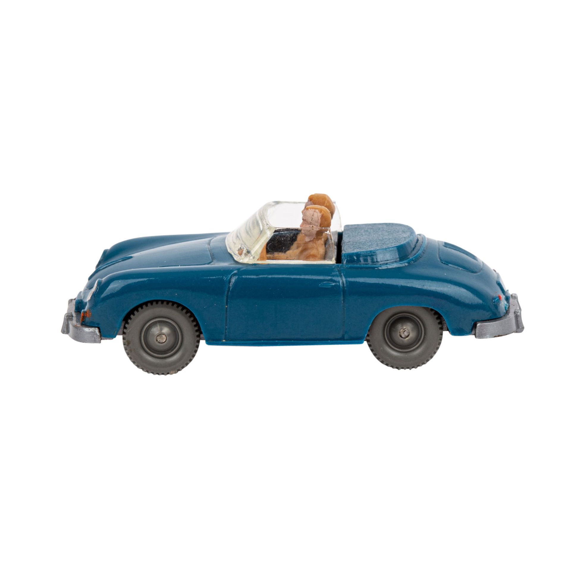 WIKING Porsche Cabrio, 1961-63,azurblaue Karosserie, Innenausstattung mit Figuren, Bod - Image 2 of 5