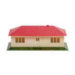 WIKING Landhaus ohne Einrichtung,Landhaus mit rotem Dach, ohne Bemalung, Bodenprägung