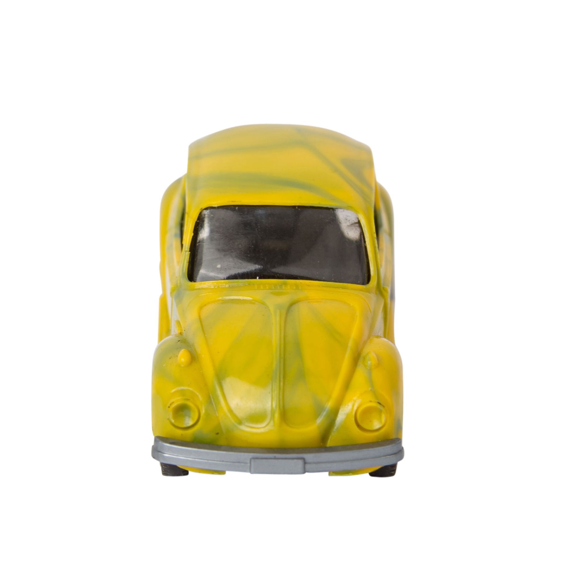 WIKING VW Käfer Vorserie, um 1972,misch-bunt (gelb-grün), glatte Stoßstangen, gerad - Bild 5 aus 6